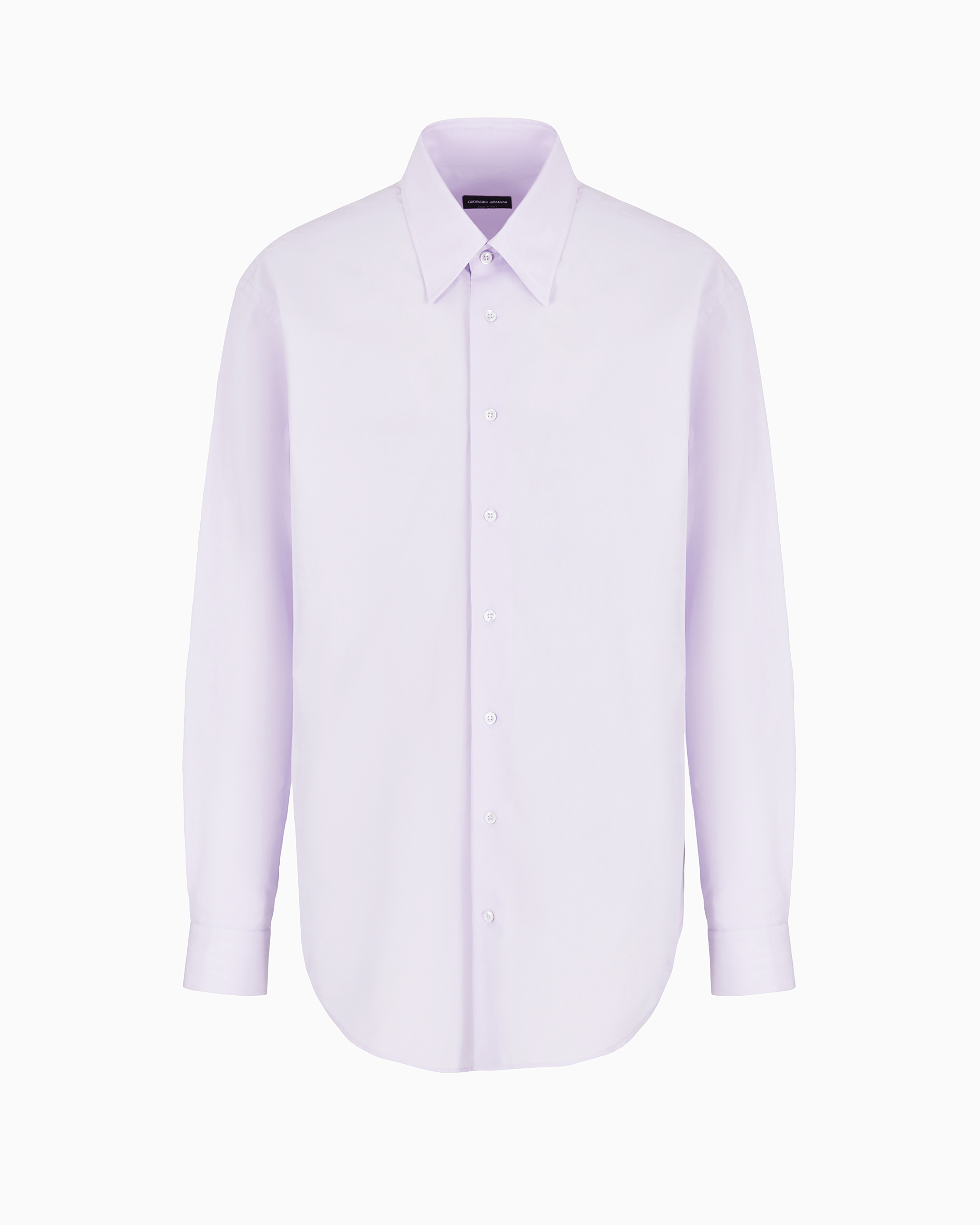 Giorgio Armani Official Store Regular-fit Cotton Shirt In Pink