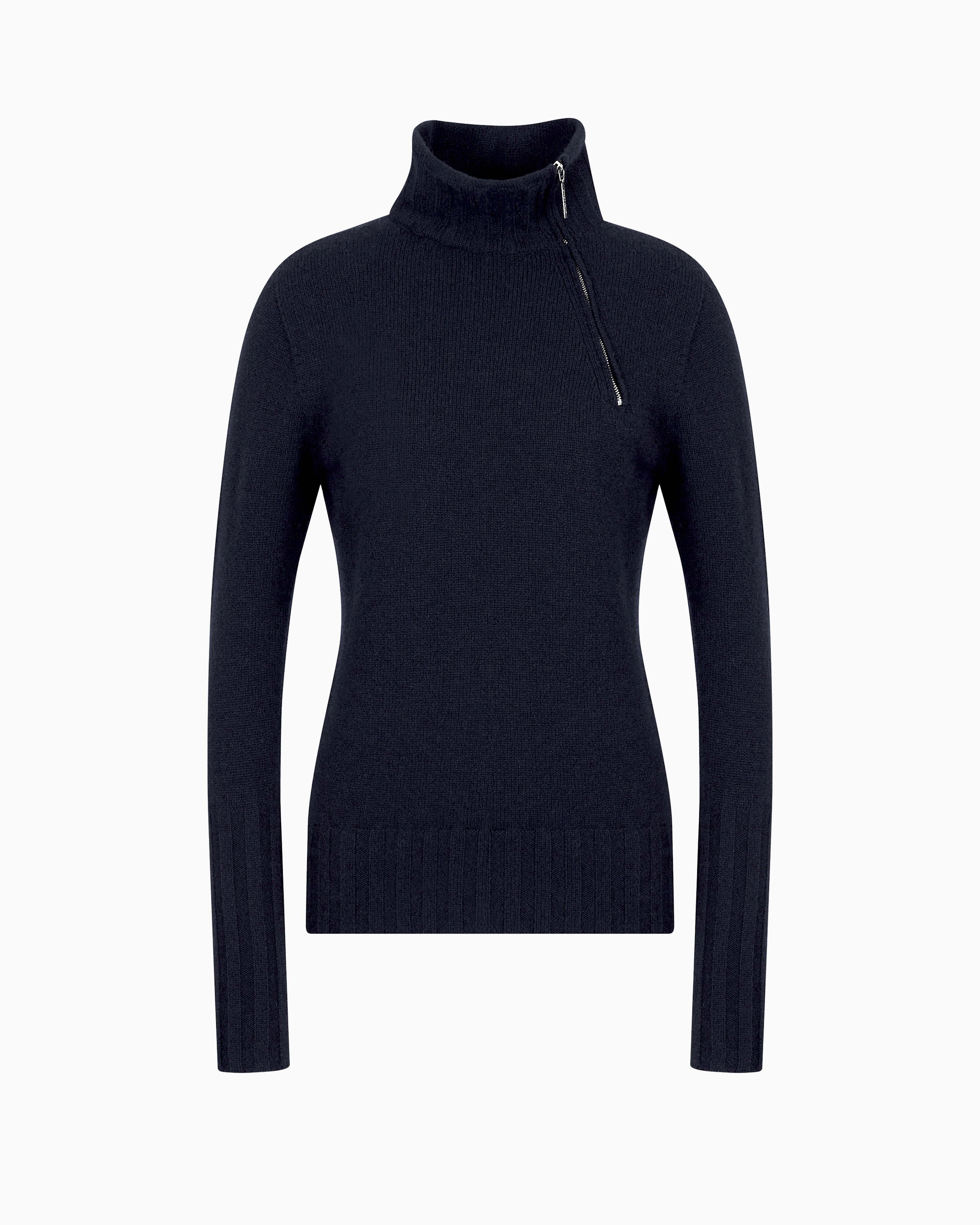 Giorgio Armani Official Store Rollkragenpullover In Blue