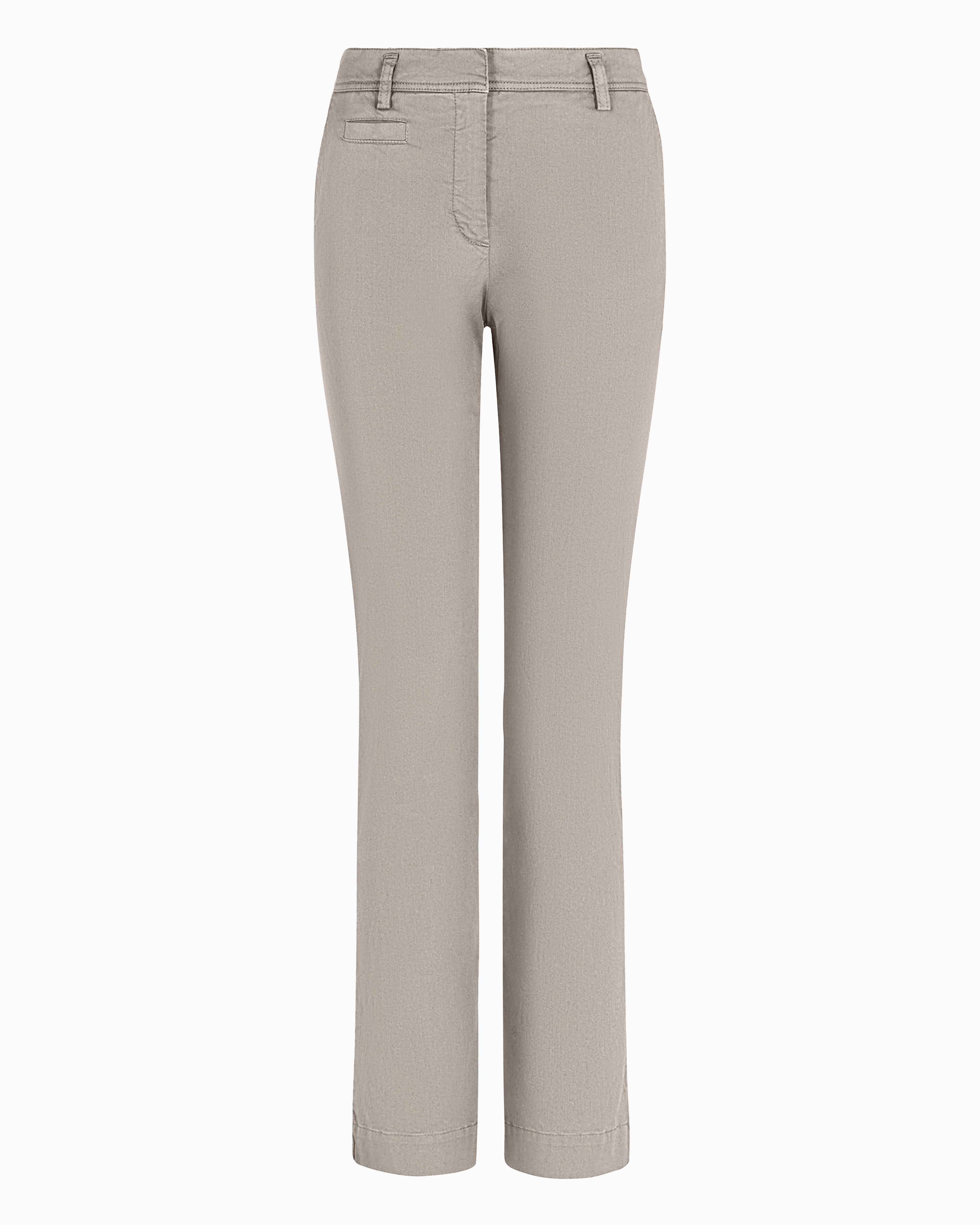 Giorgio Armani Official Store Stretch Cotton Chinos In Dove Grey