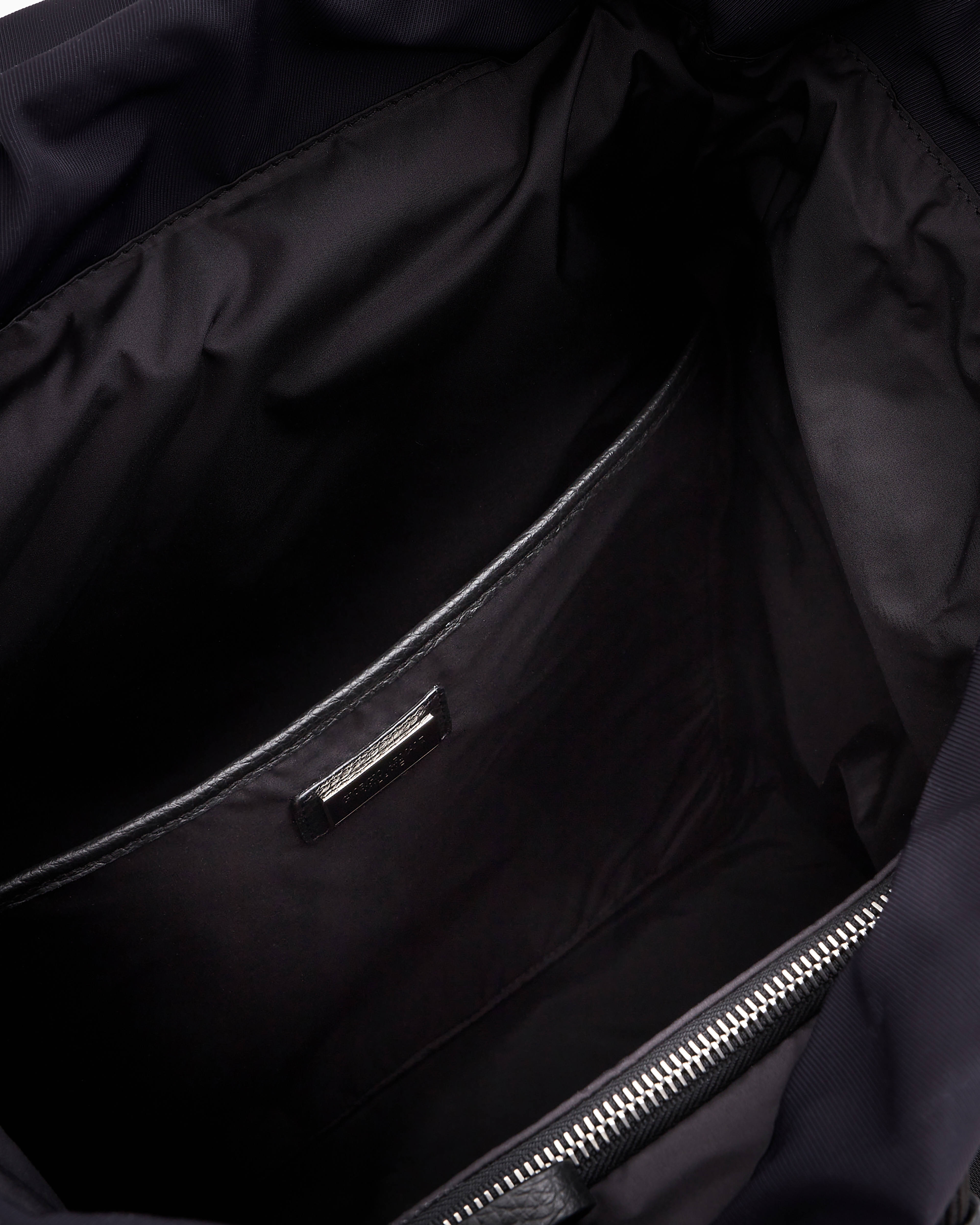 Giorgio Armani Official Store Recycled-nylon And Pebbled-leather Backpack Armani Sustainability Values In Navy Blue