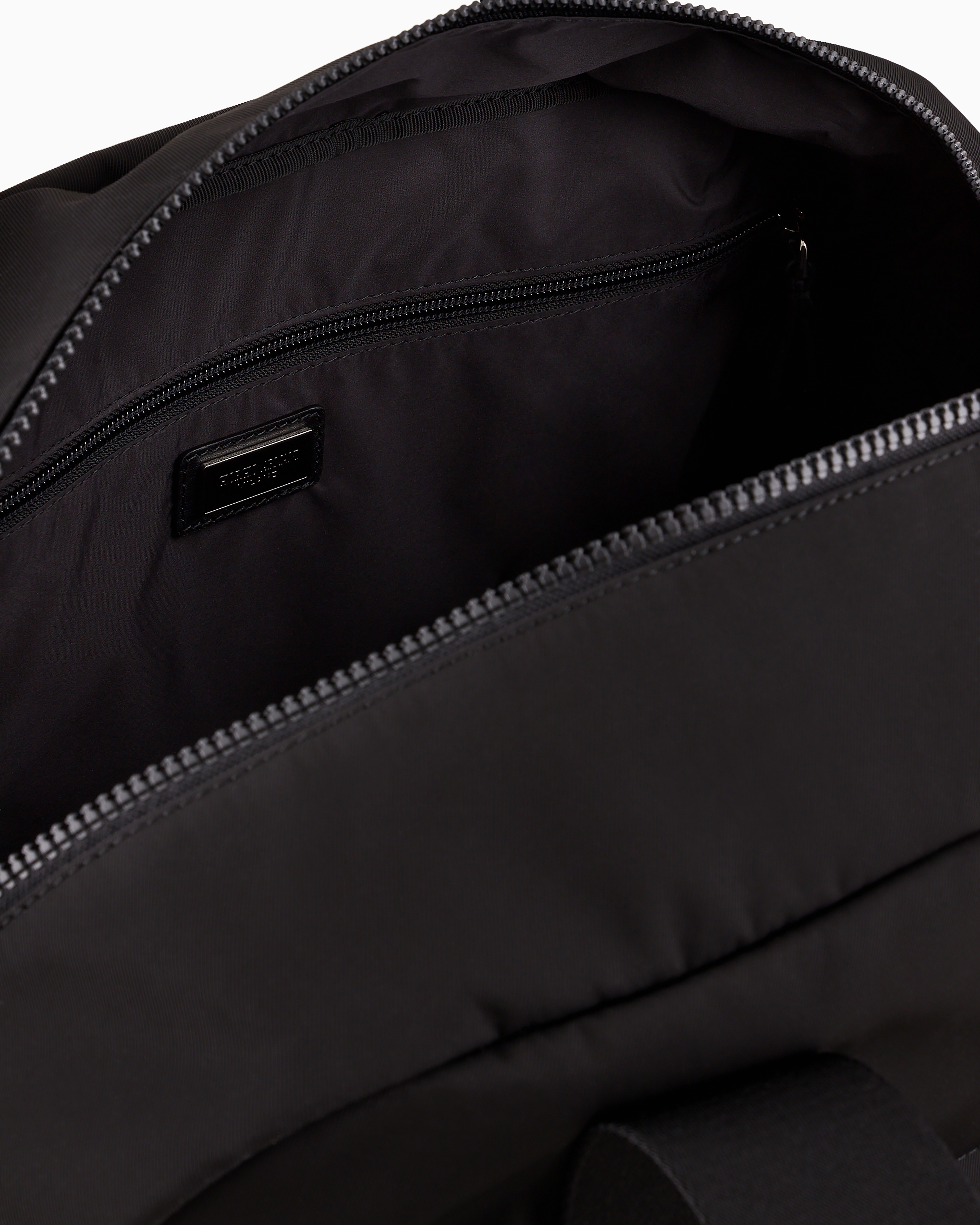 Giorgio Armani Official Store Small Duffel Bag In Nylon Armani Sustainability Values In Black