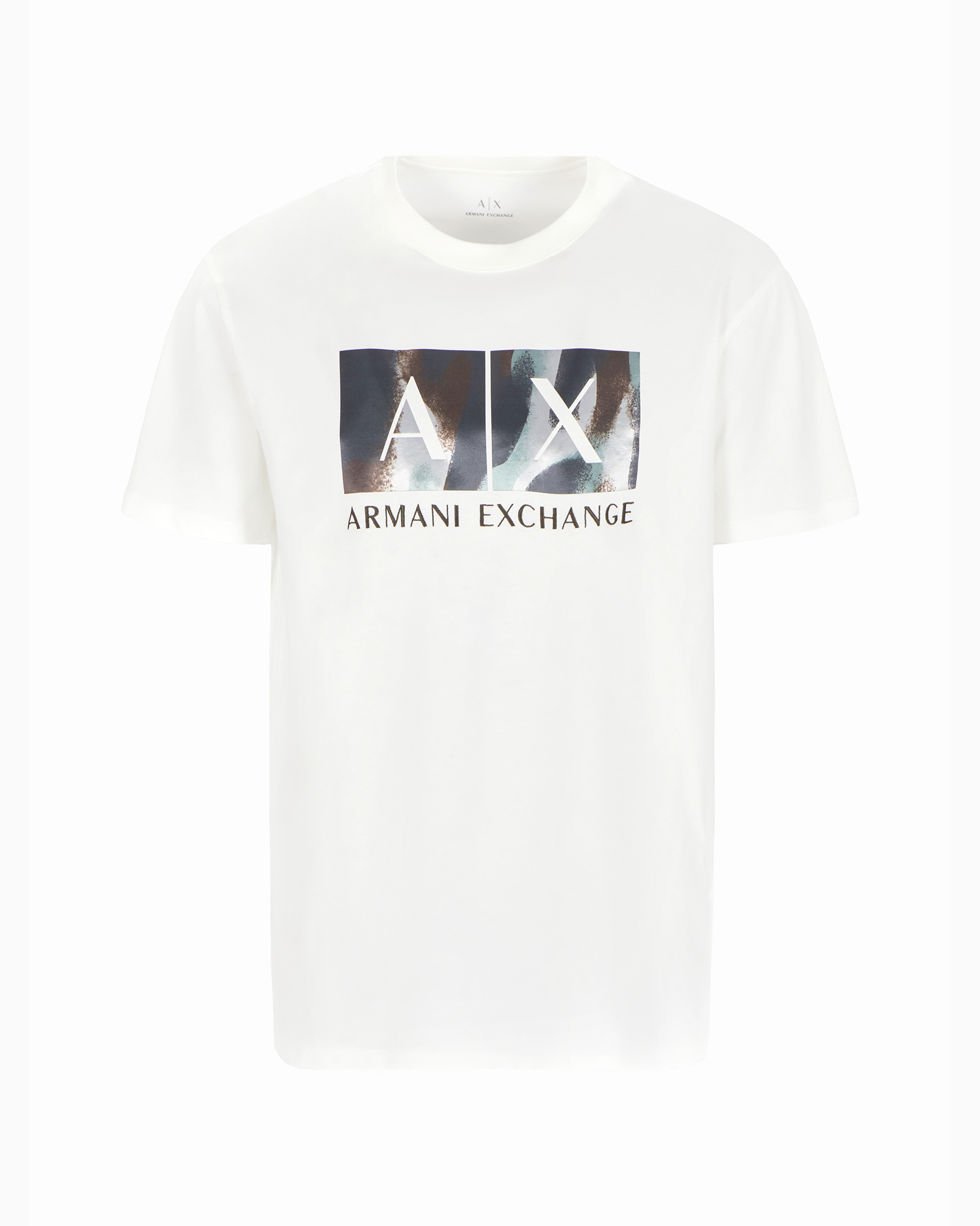 Armani Exchange Official Store Regular Fit T-shirts In White