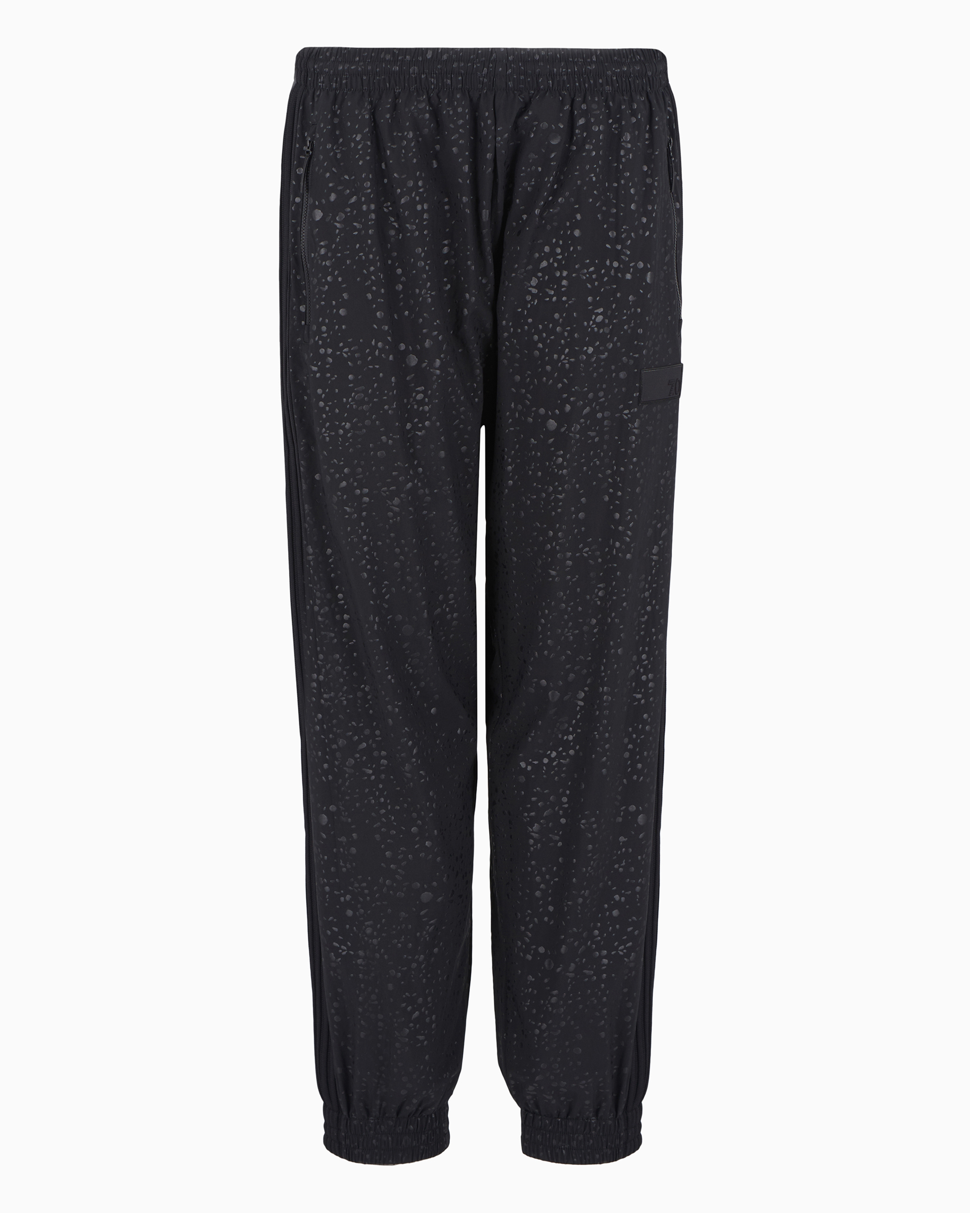 Ea7 7.0 Joggers In Printed Technical Fabric In Black