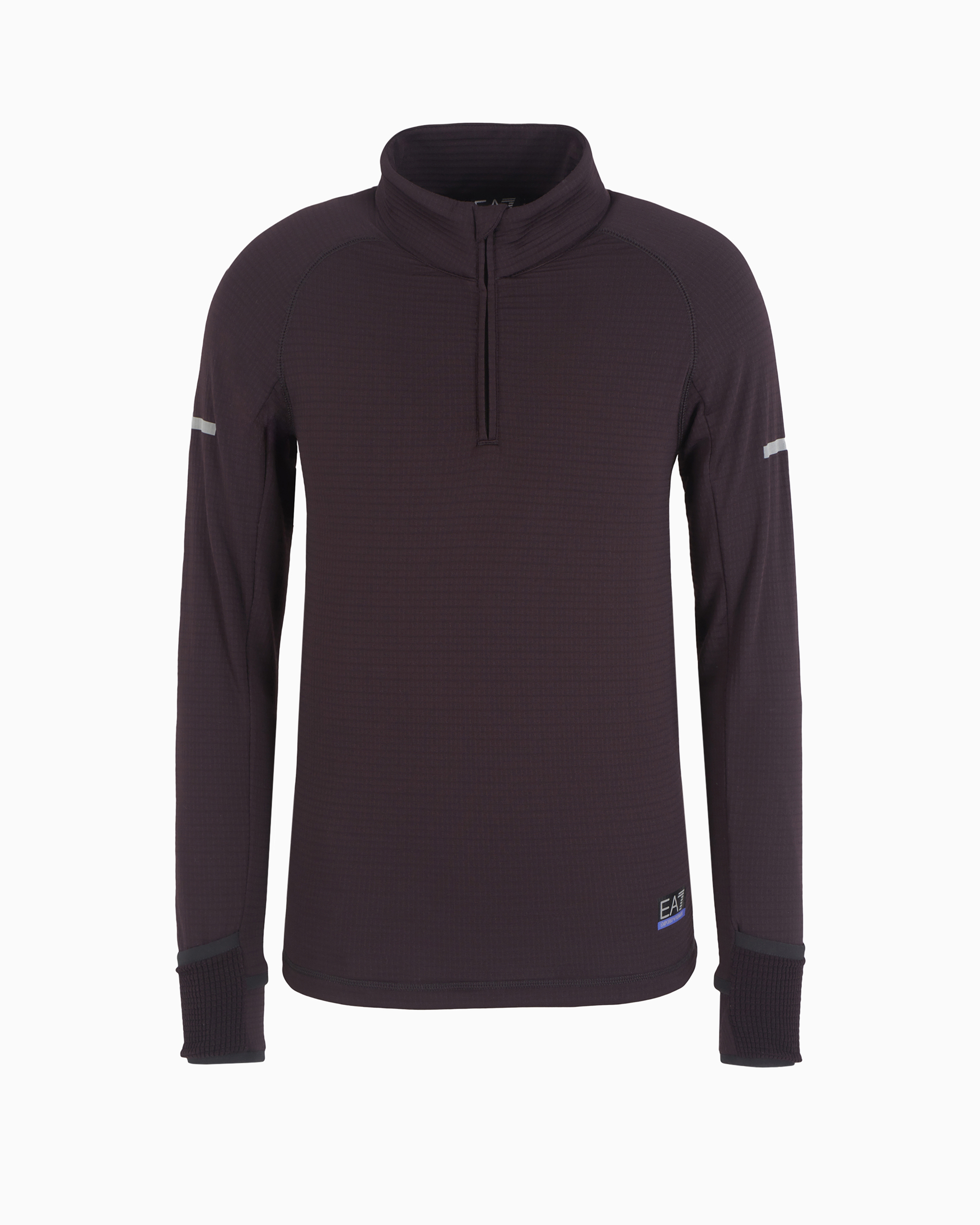 Ea7 Dynamic Athlete Long-sleeved Jumper In Furor7 Technical Fabric In Black