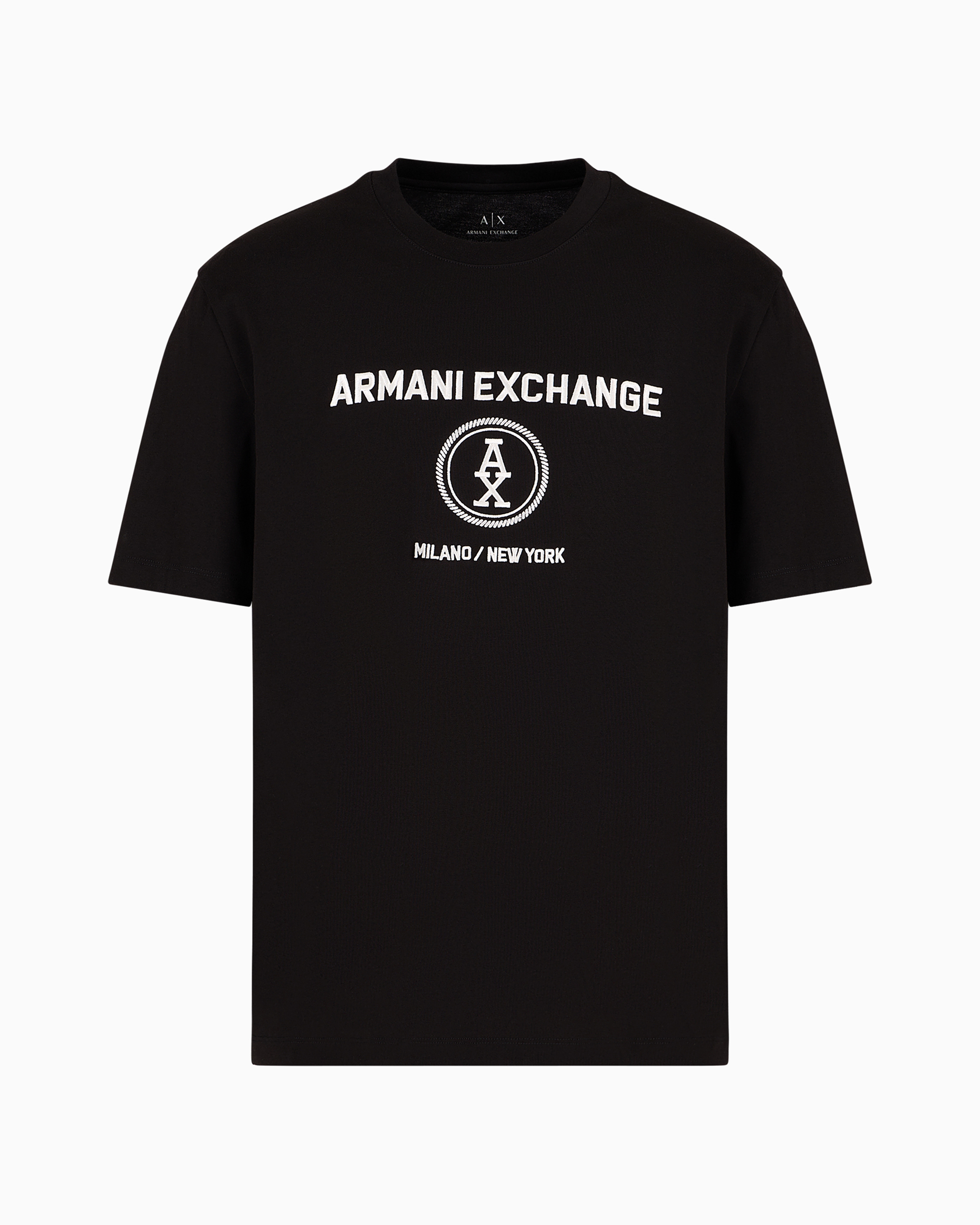 Armani Exchange Official Store Regular Fit T-shirts In Black