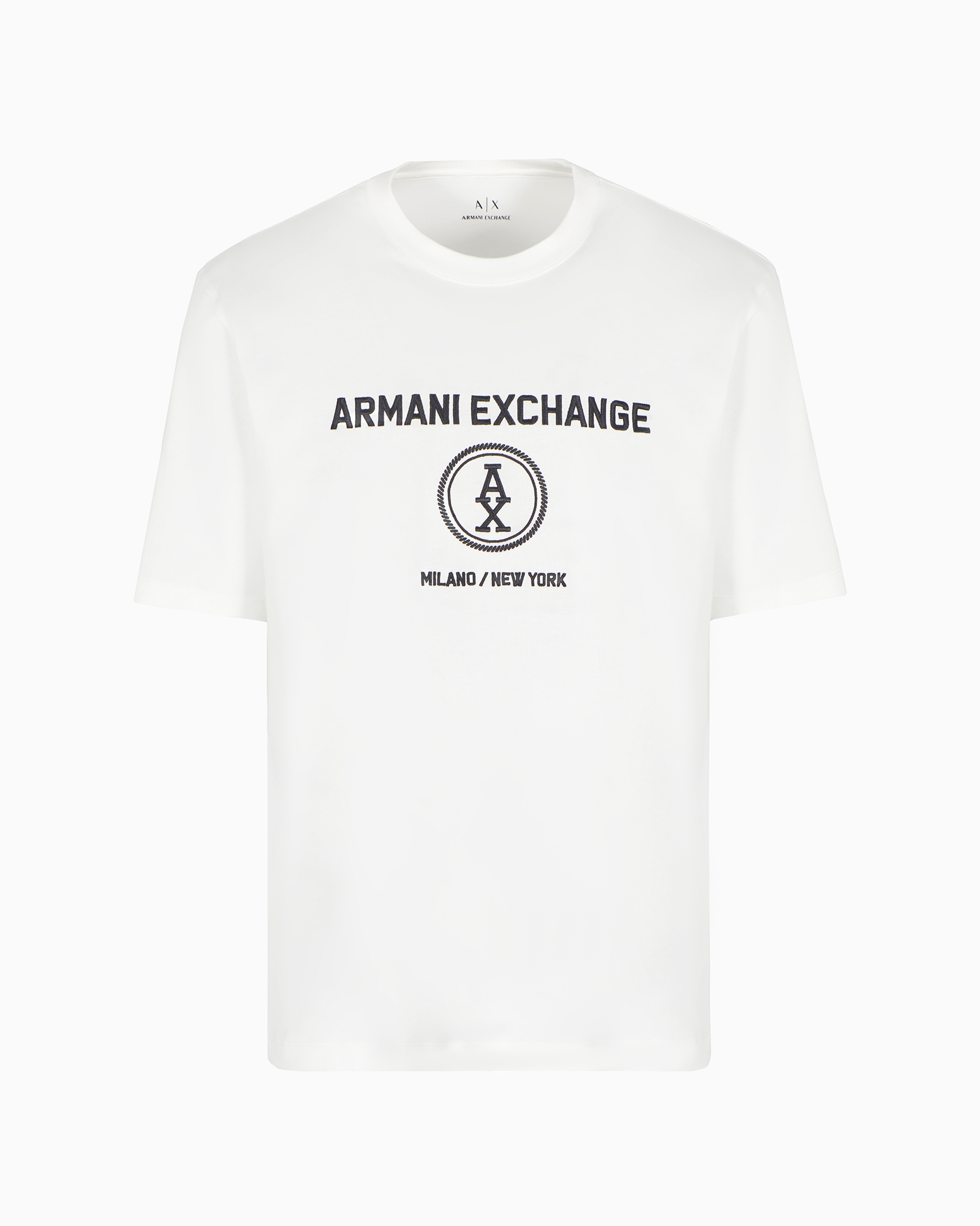 Armani Exchange Official Store Regular Fit T-shirts In White