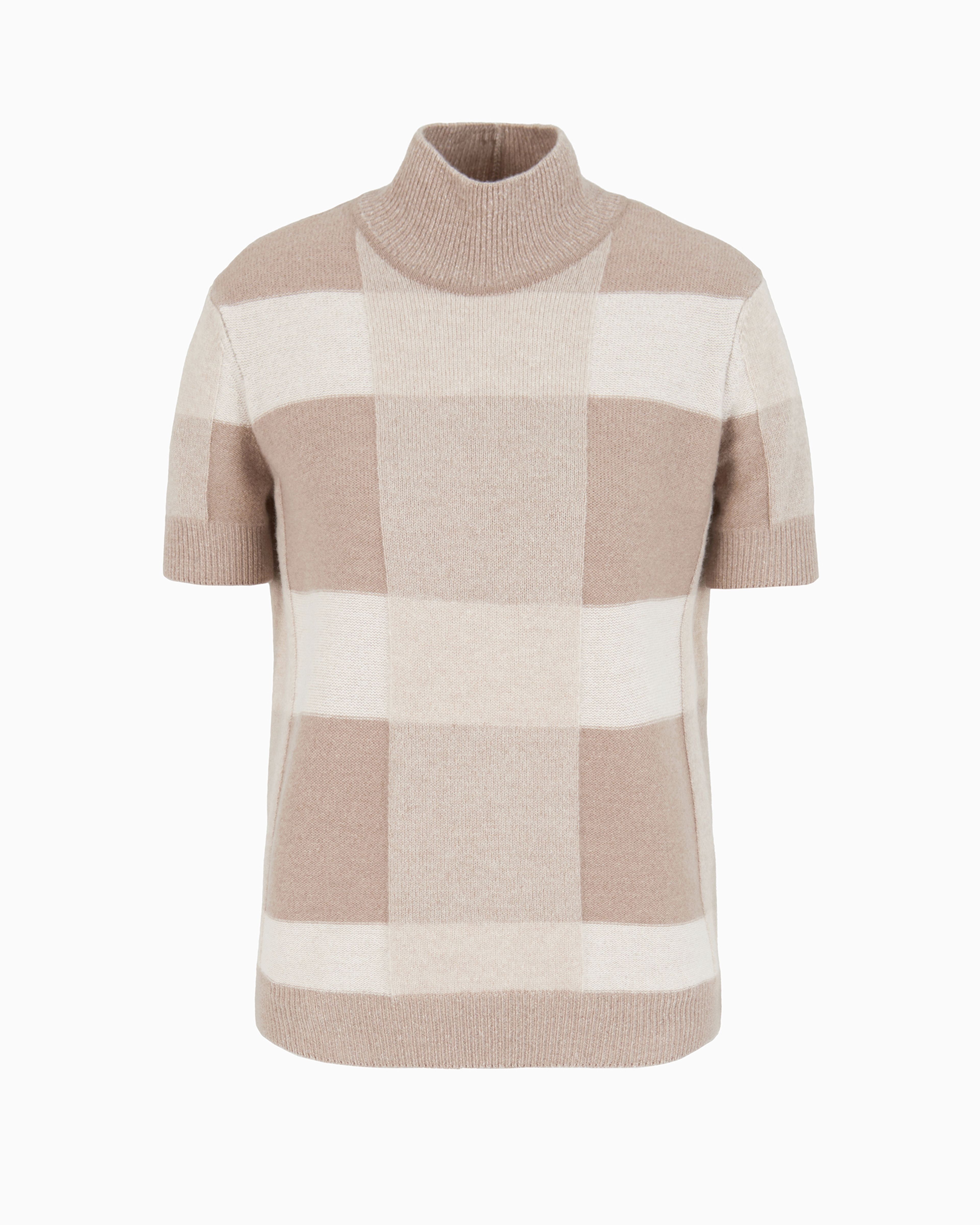 Emporio Armani Official Store Knitted Tops In Beige