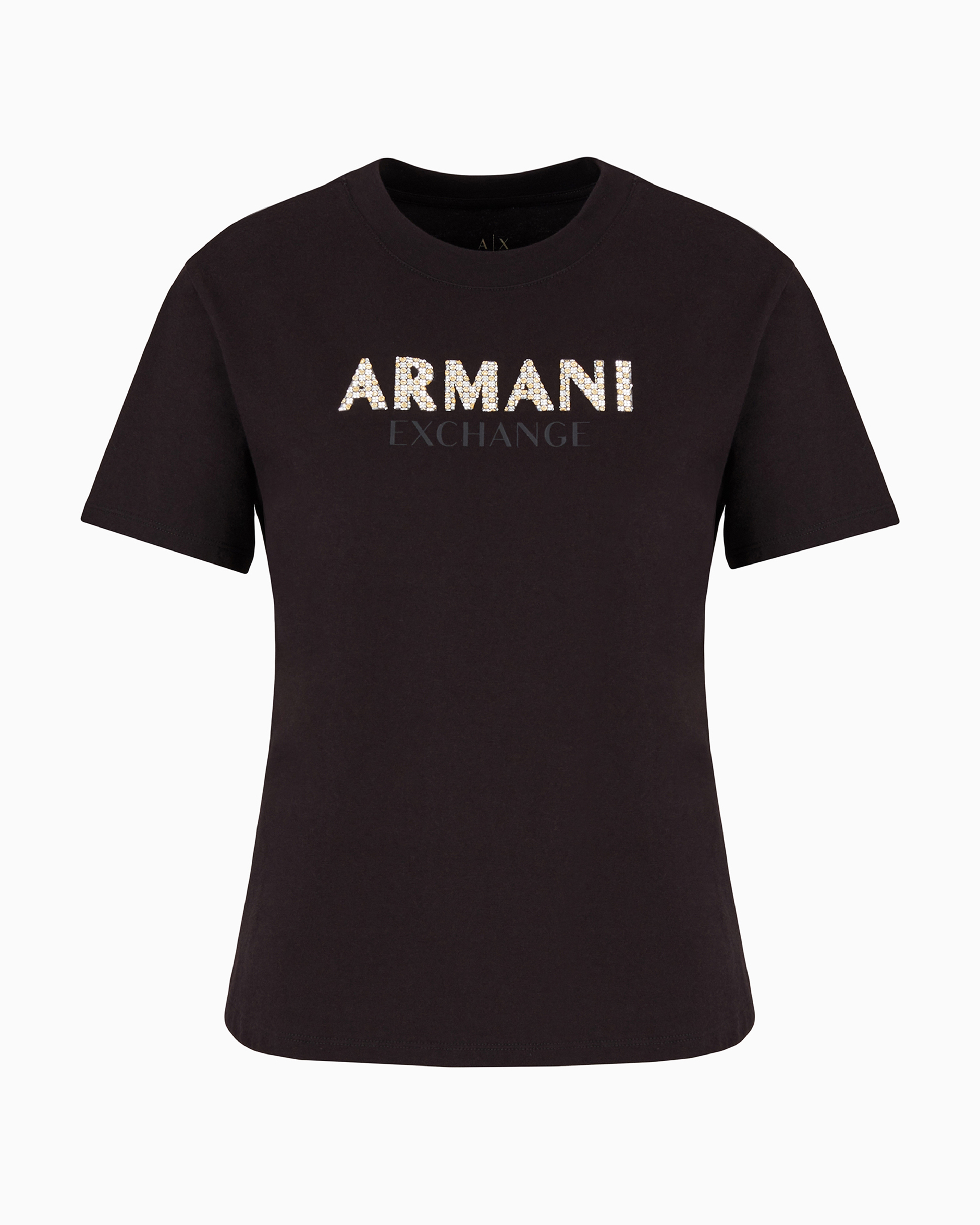 Armani Exchange Official Store Regular Fit T-shirts In Black