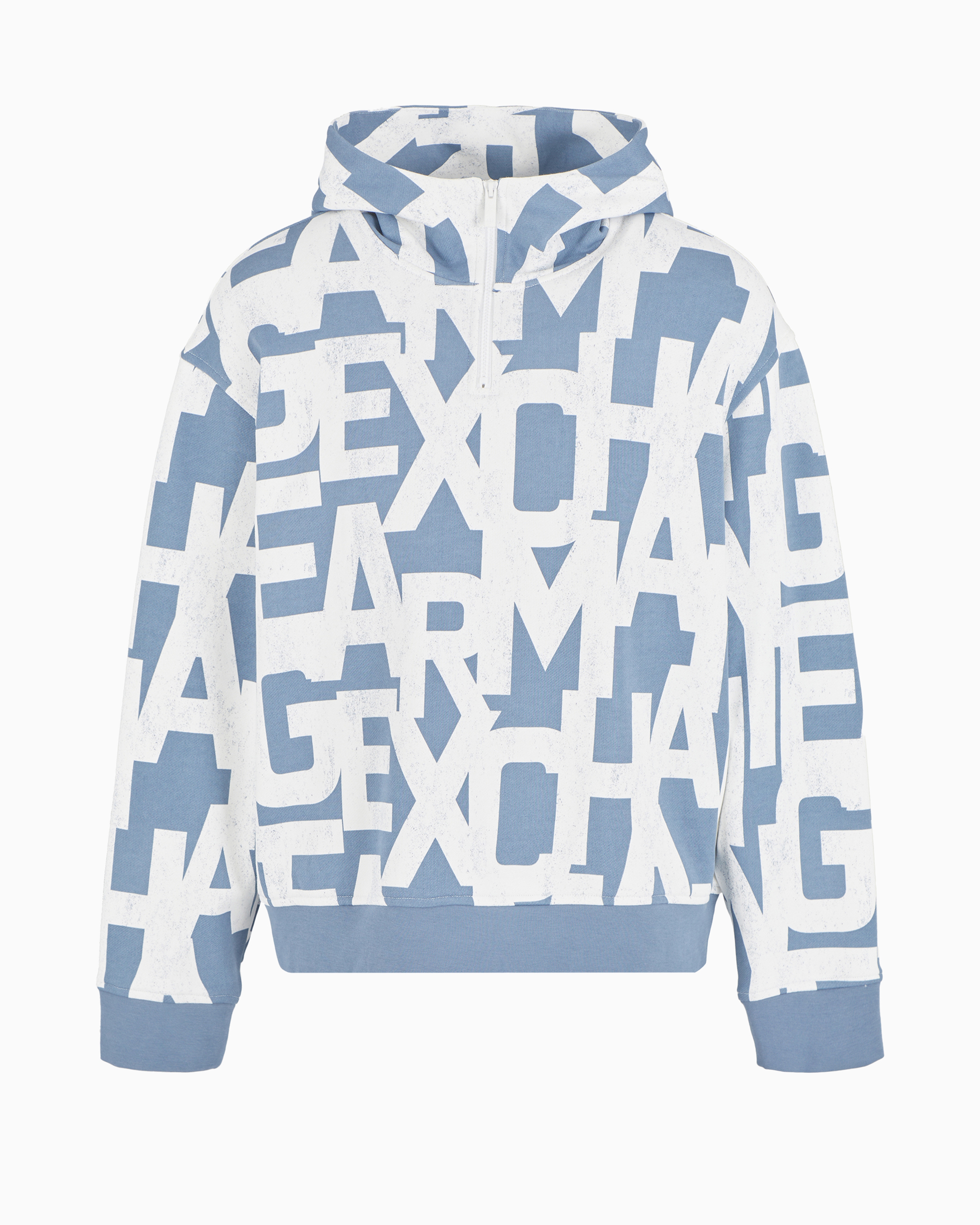 Armani Exchange Official Store Hoodies In Azure