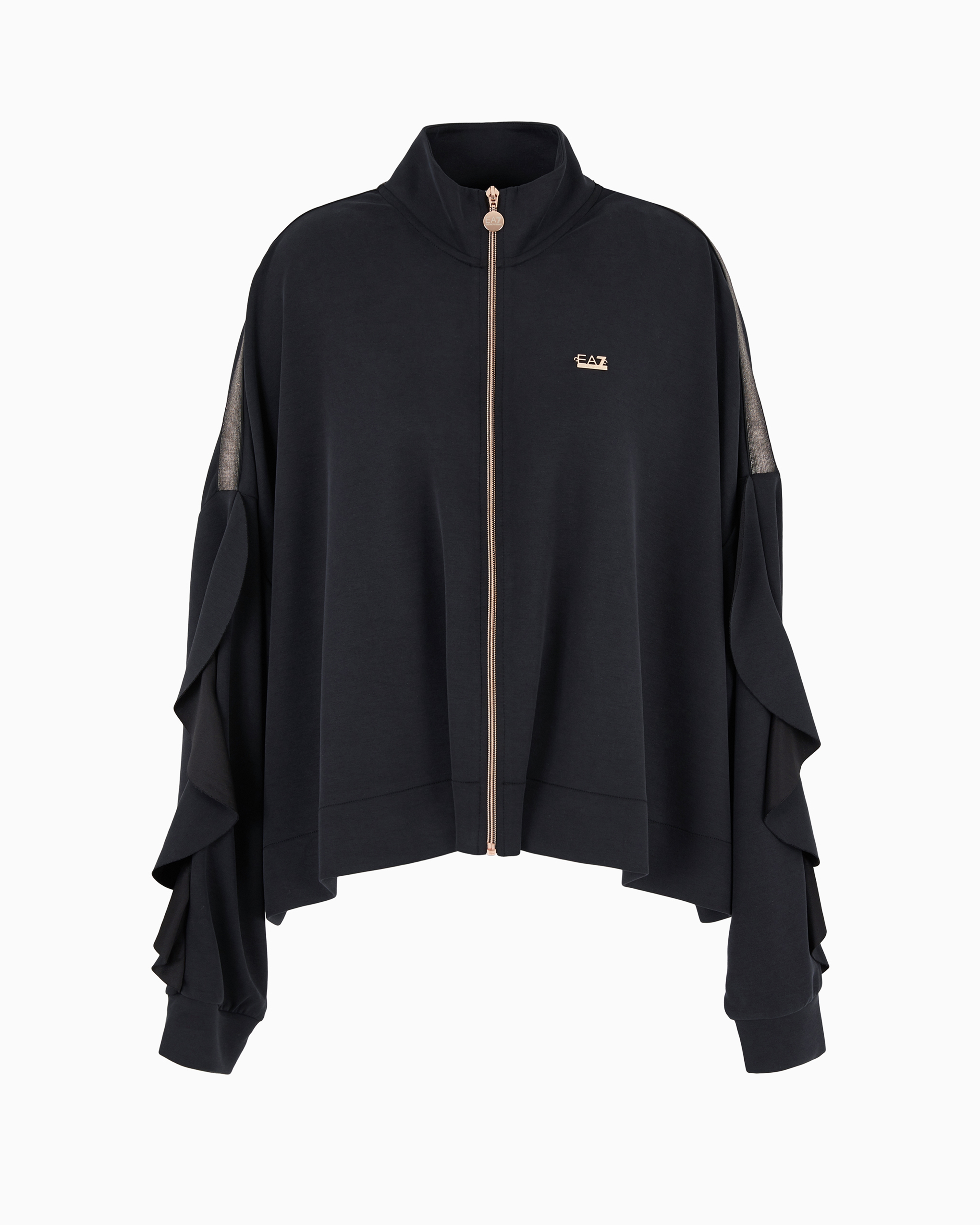 Ea7 Official Store Sweatshirts Mit Reissverschluss In Schwarz