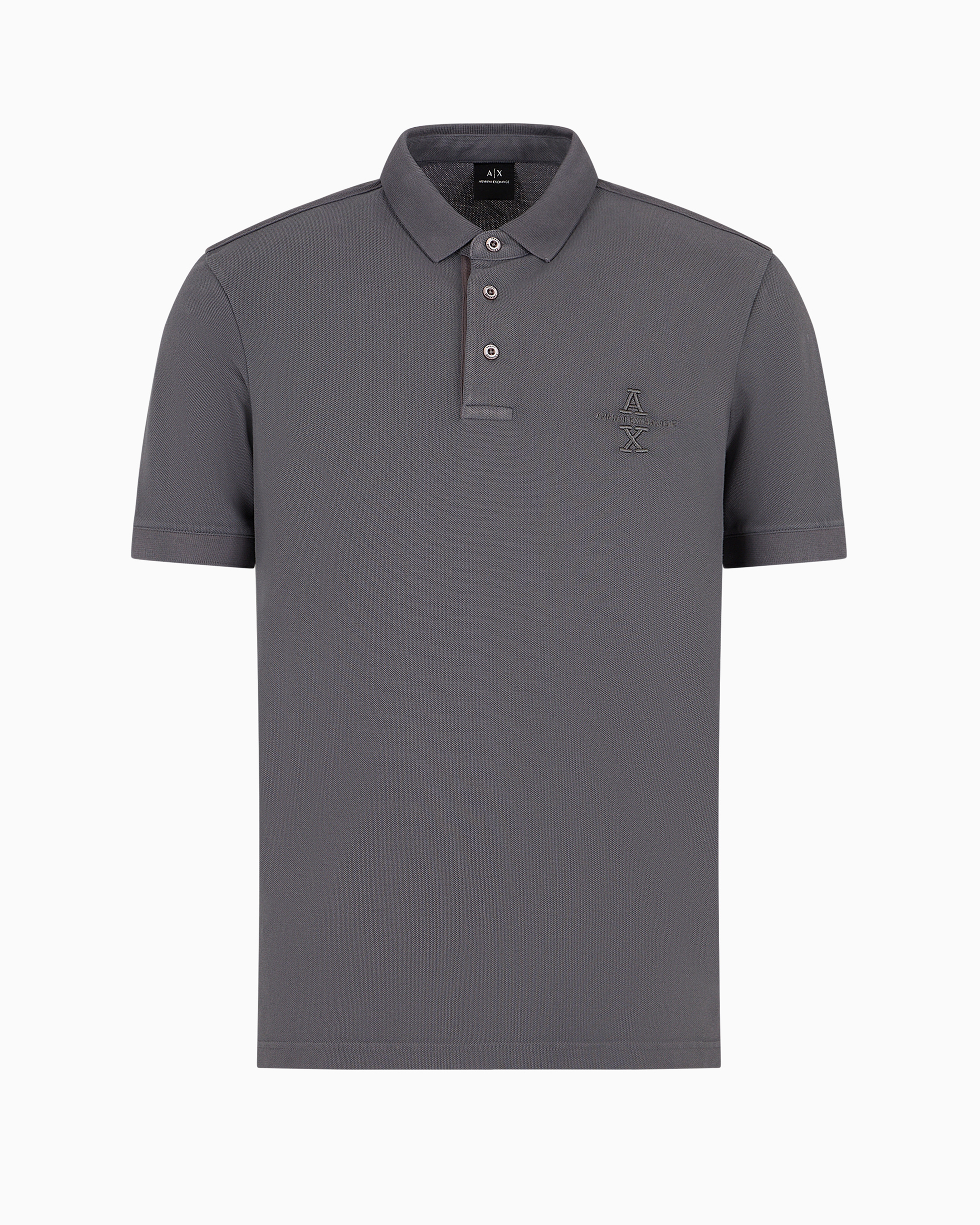 Armani Exchange Official Store Polo Shirts In Gray