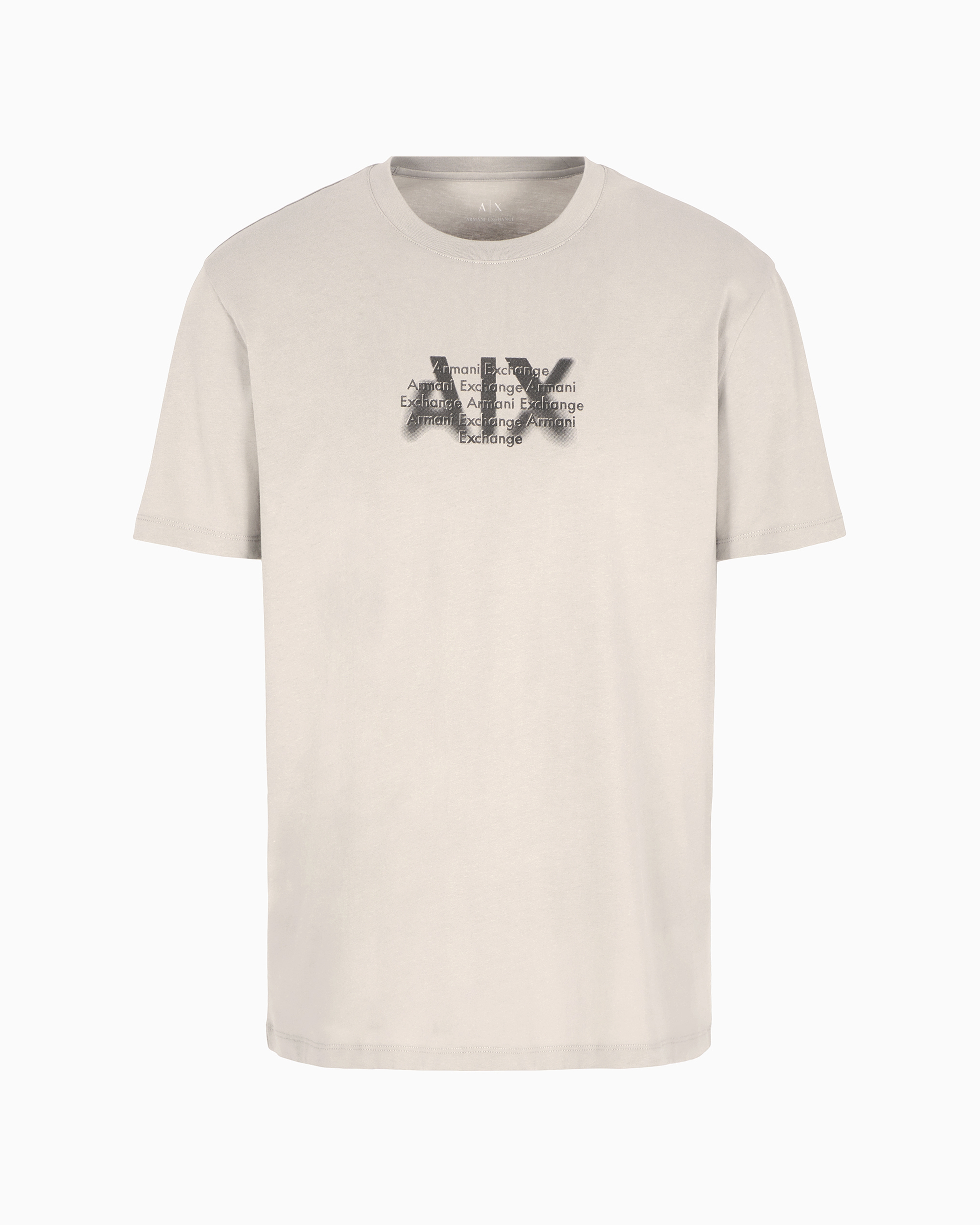 Armani Exchange Official Store Regular Fit T-shirts In Beige