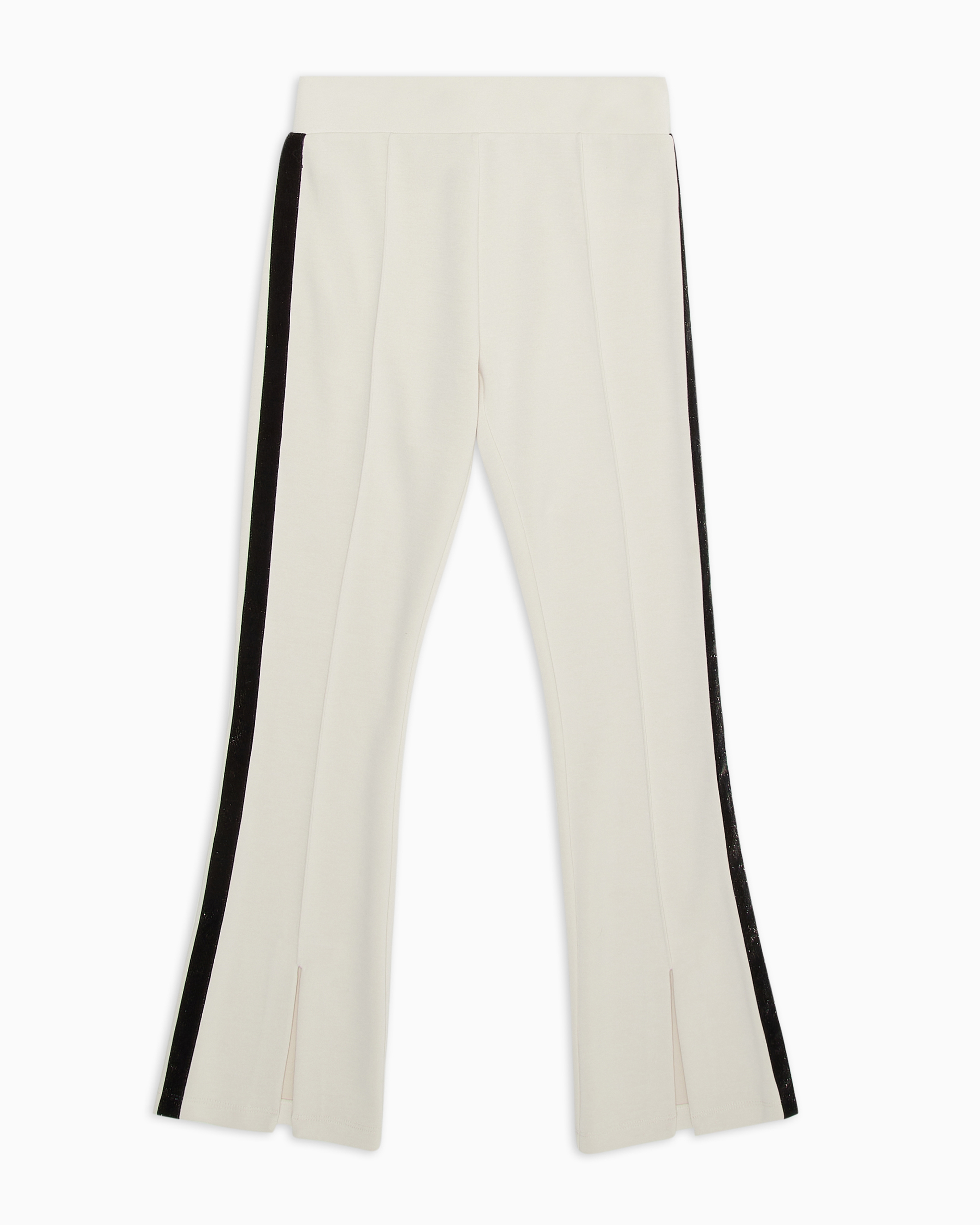Ea7 Precious Girl Modal-blend Trousers In White