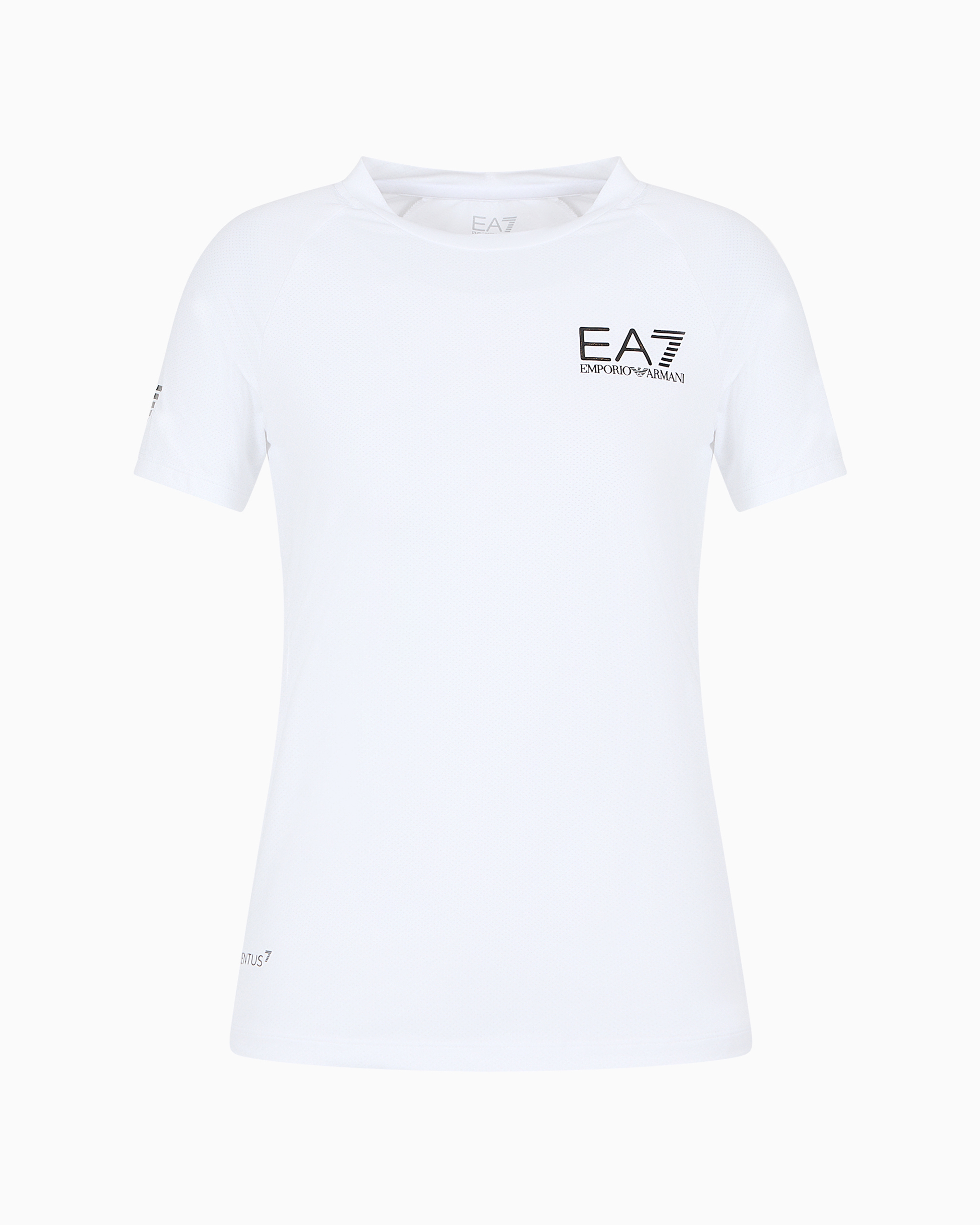 Shop Ea7 Dynamic Athlete Short-sleeved T-shirt In Ventus7 Technical Fabric In White