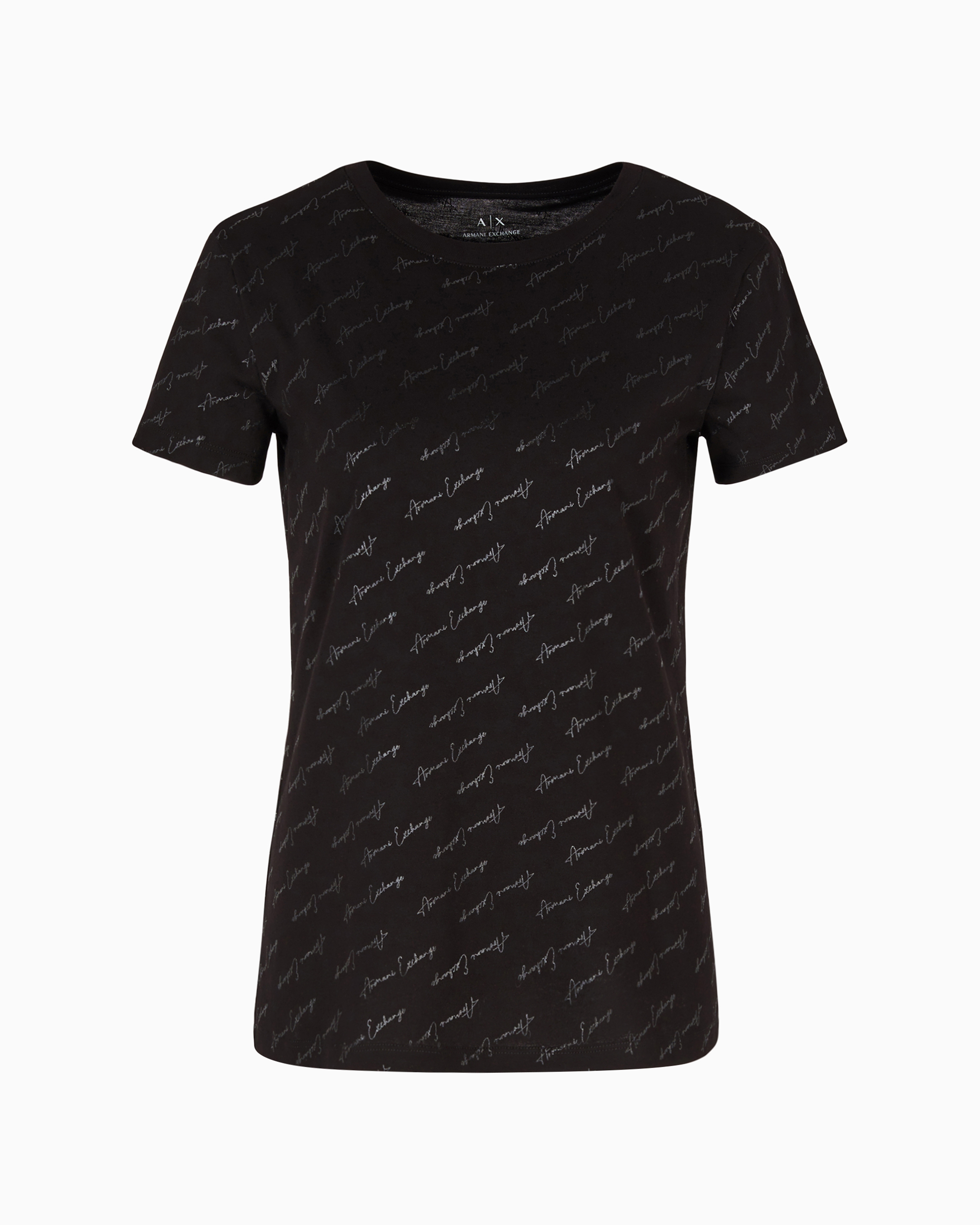 Armani Exchange Official Store Regular Fit T-shirts In Black