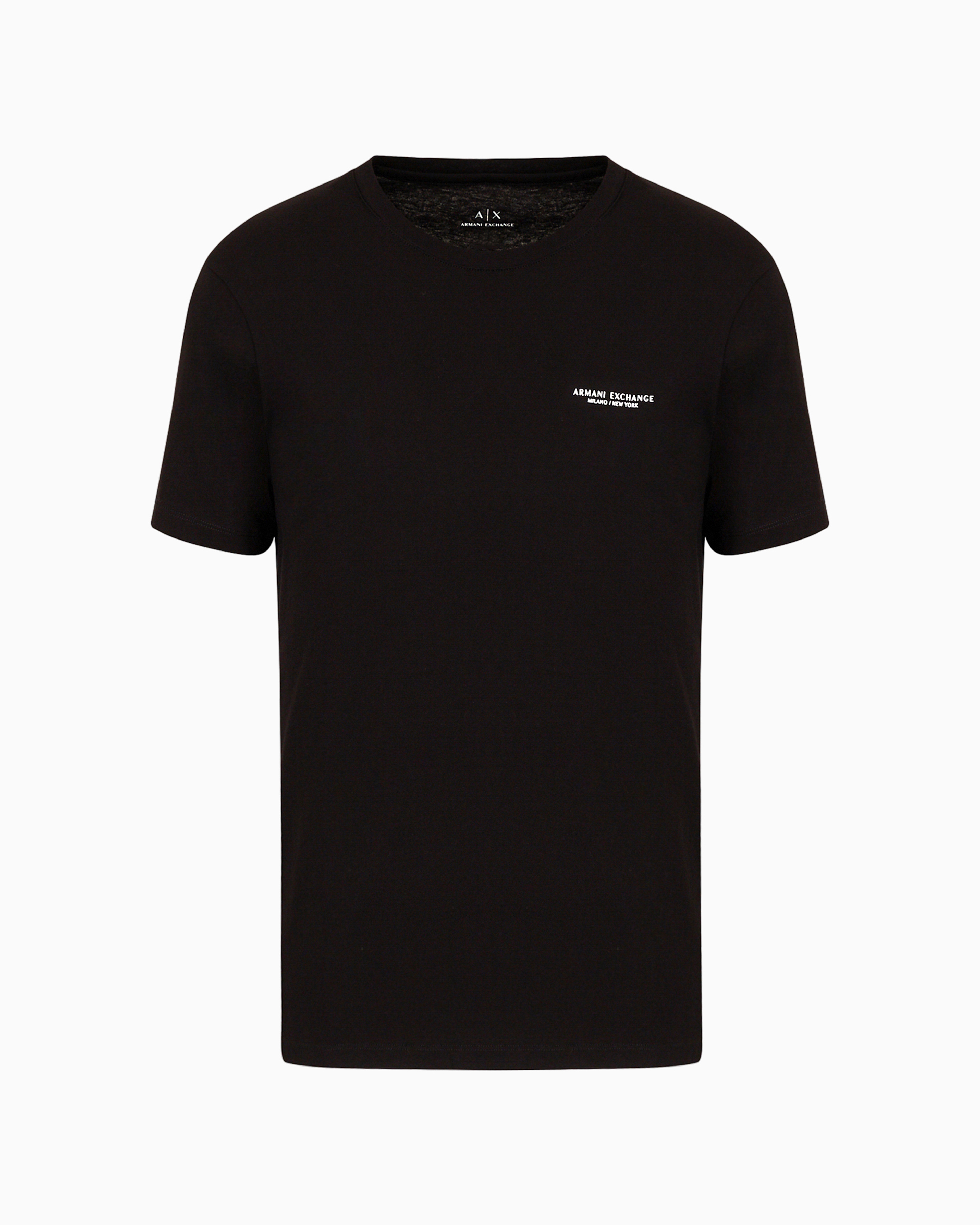 Armani Exchange Regular Fit T-shirt With Logo In Black