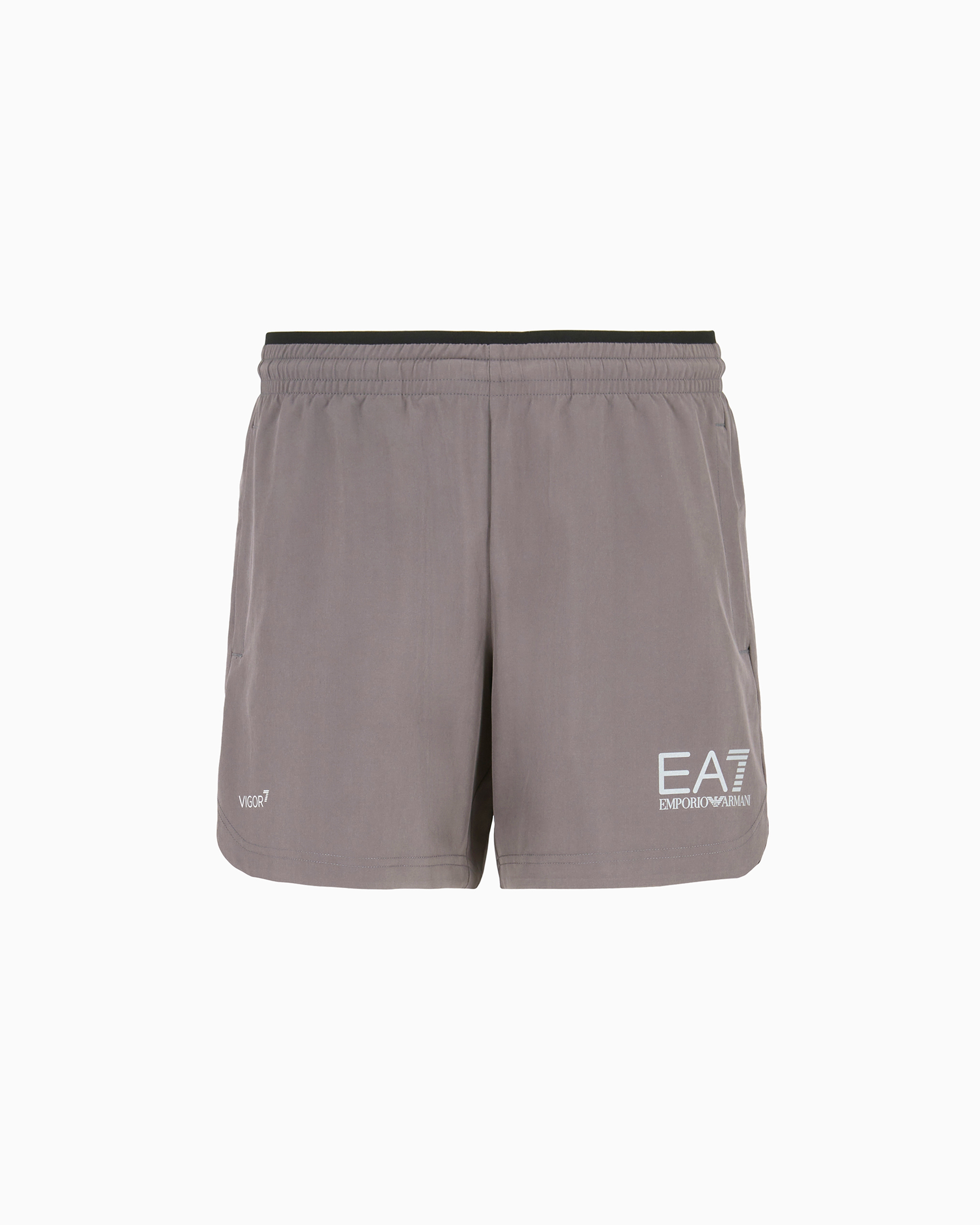 Ea7 Official Store Dynamic Athlete Shorts In Vigor7 Technical Fabric In Gray