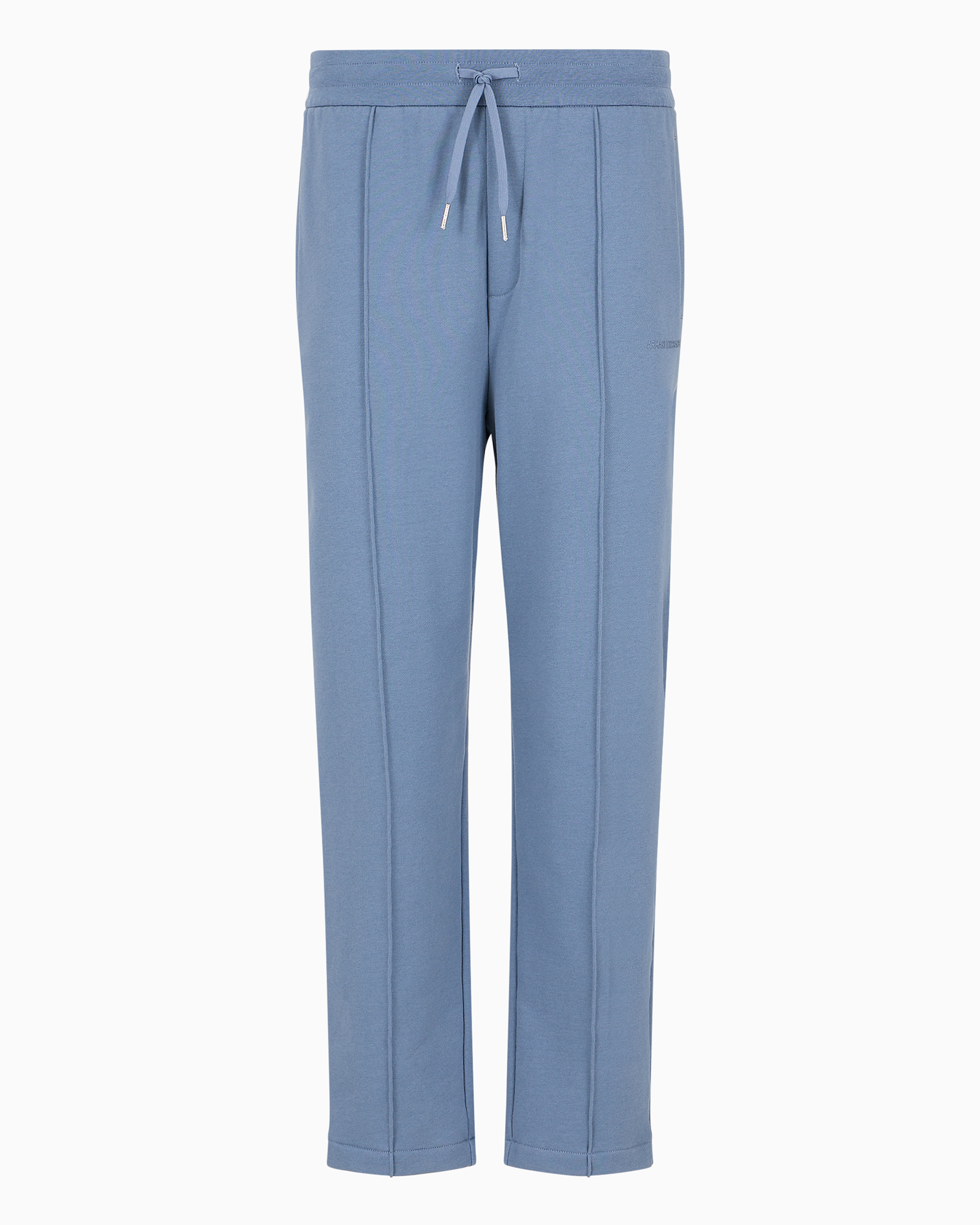 Shop Armani Exchange Asv Cotton French Terry Joggers In Light Blue