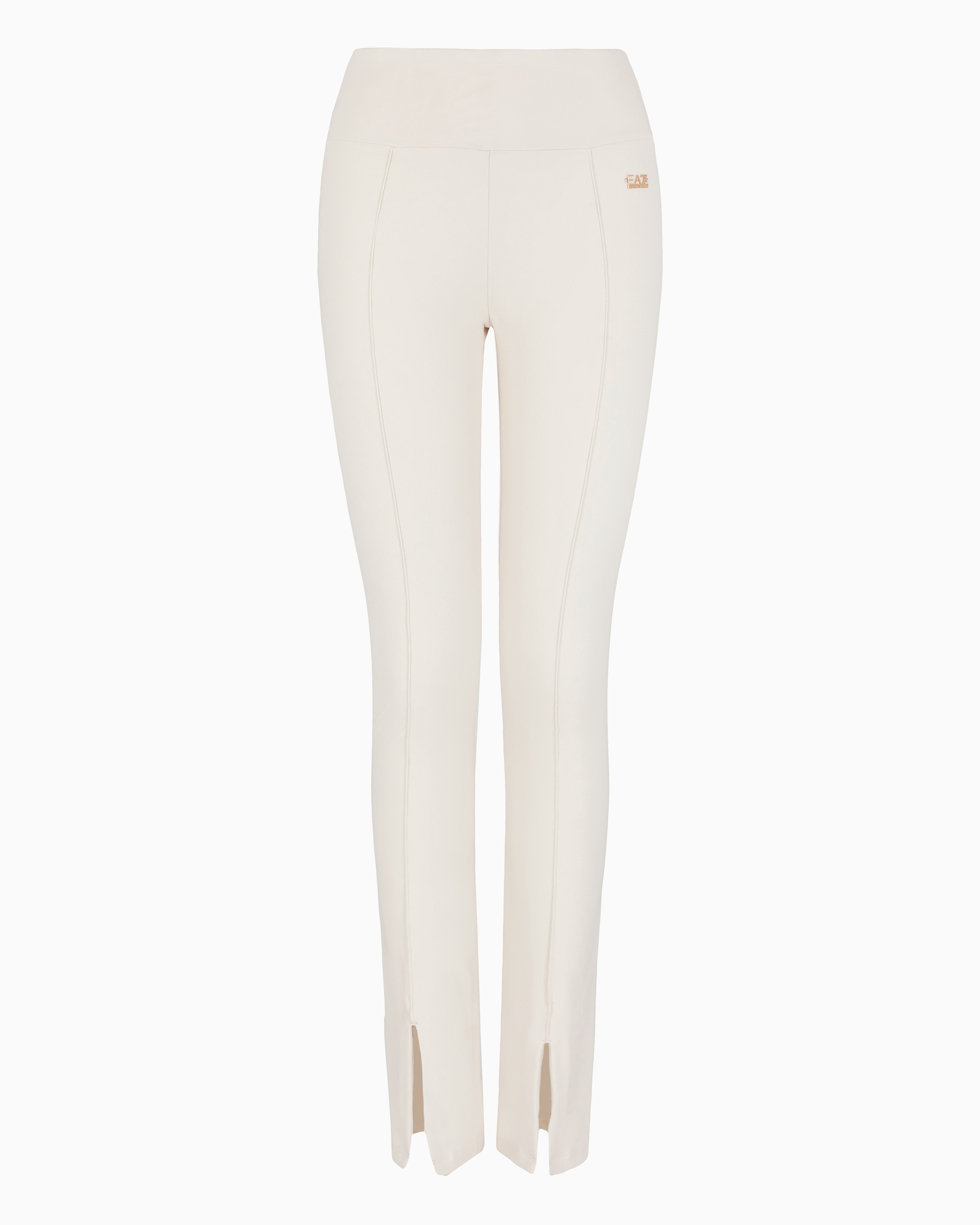 Ea7 Official Store Precious Stretch-cotton Leggings In White