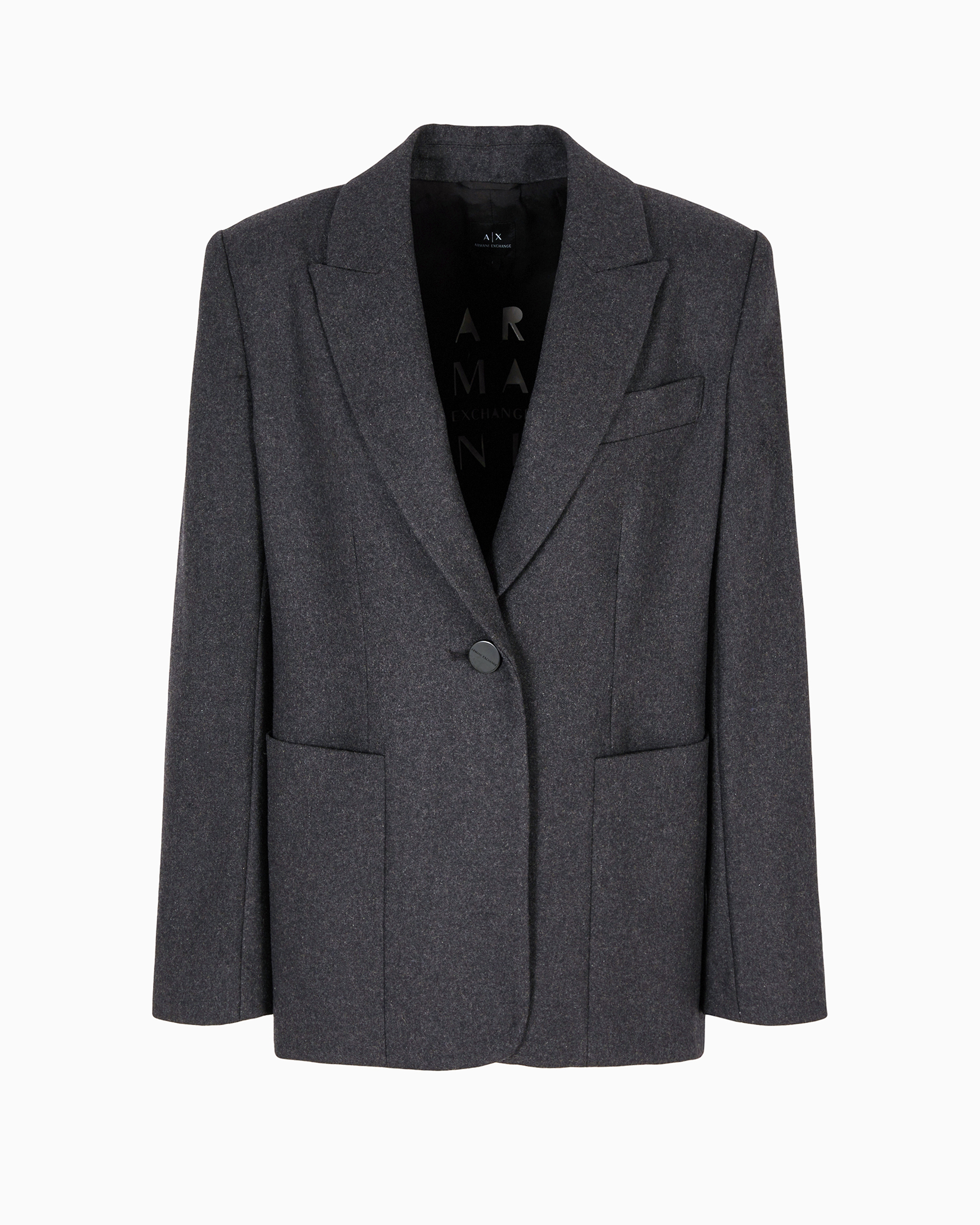 ARMANI EXCHANGE SINGLE-BREASTED CLOTH JACKET 