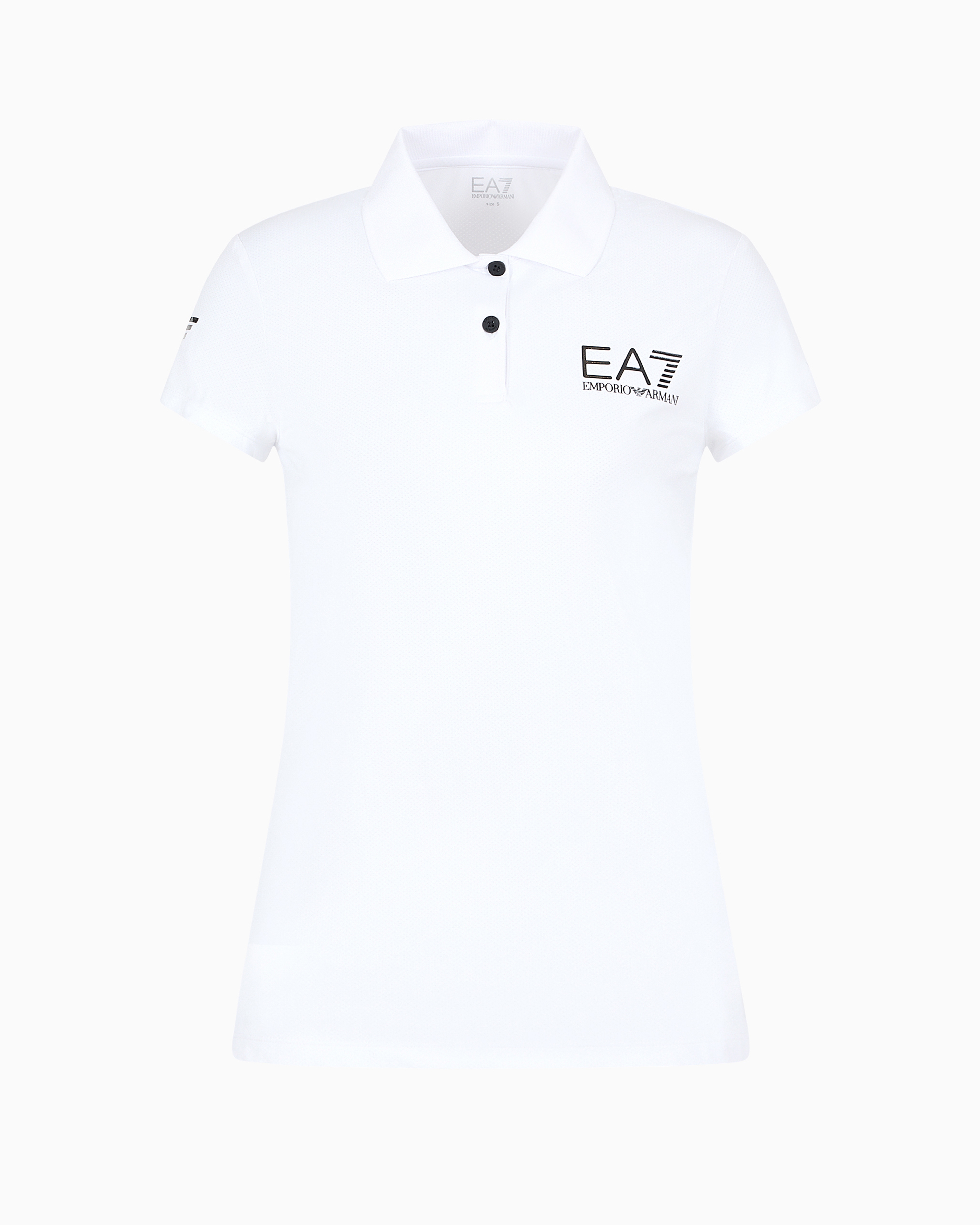 Ea7 Emporio Armani Logo Printed Short In White