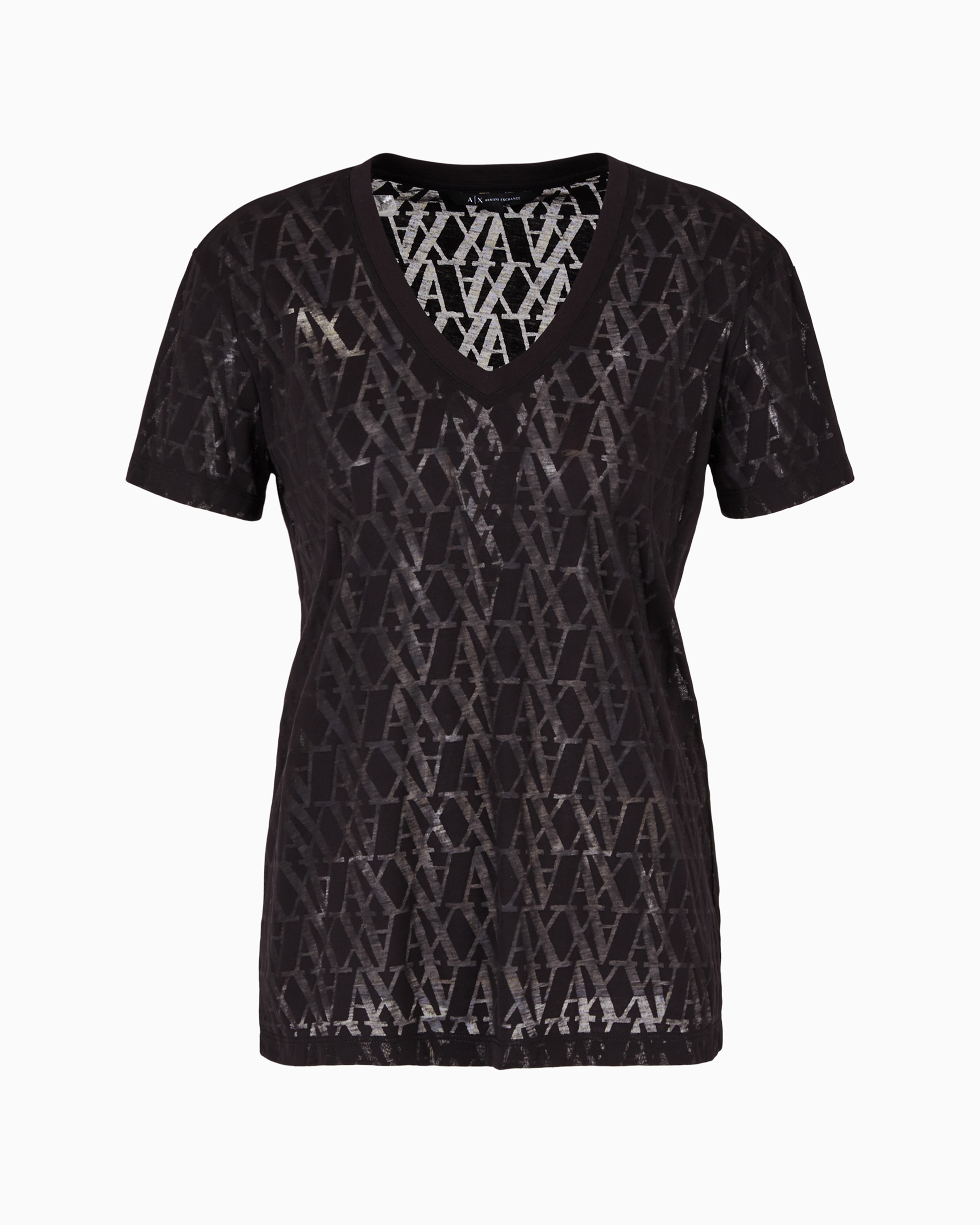 Armani Exchange Official Store Regular Fit T-shirts In Black