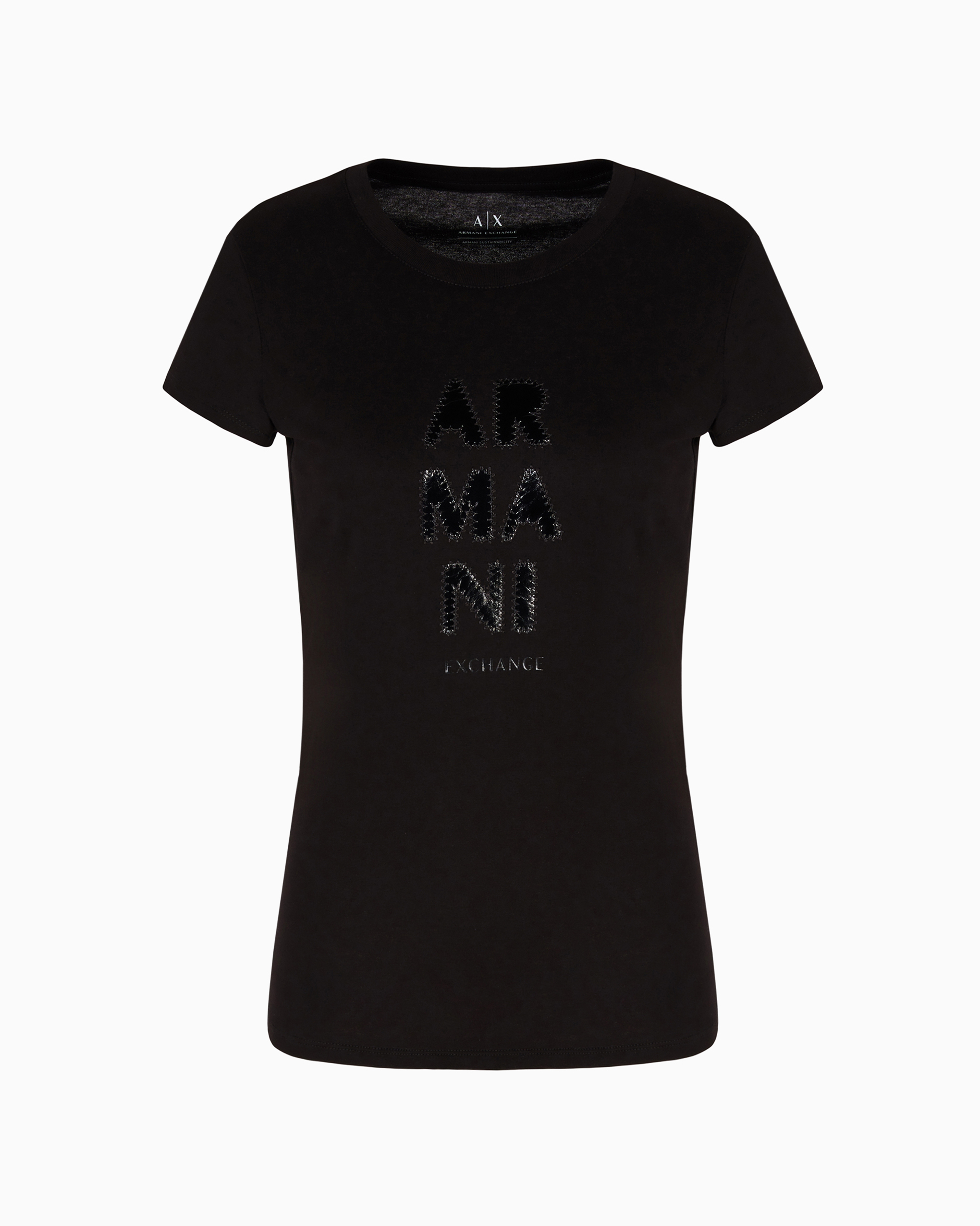 Slim fit T-shirt with vinyl application