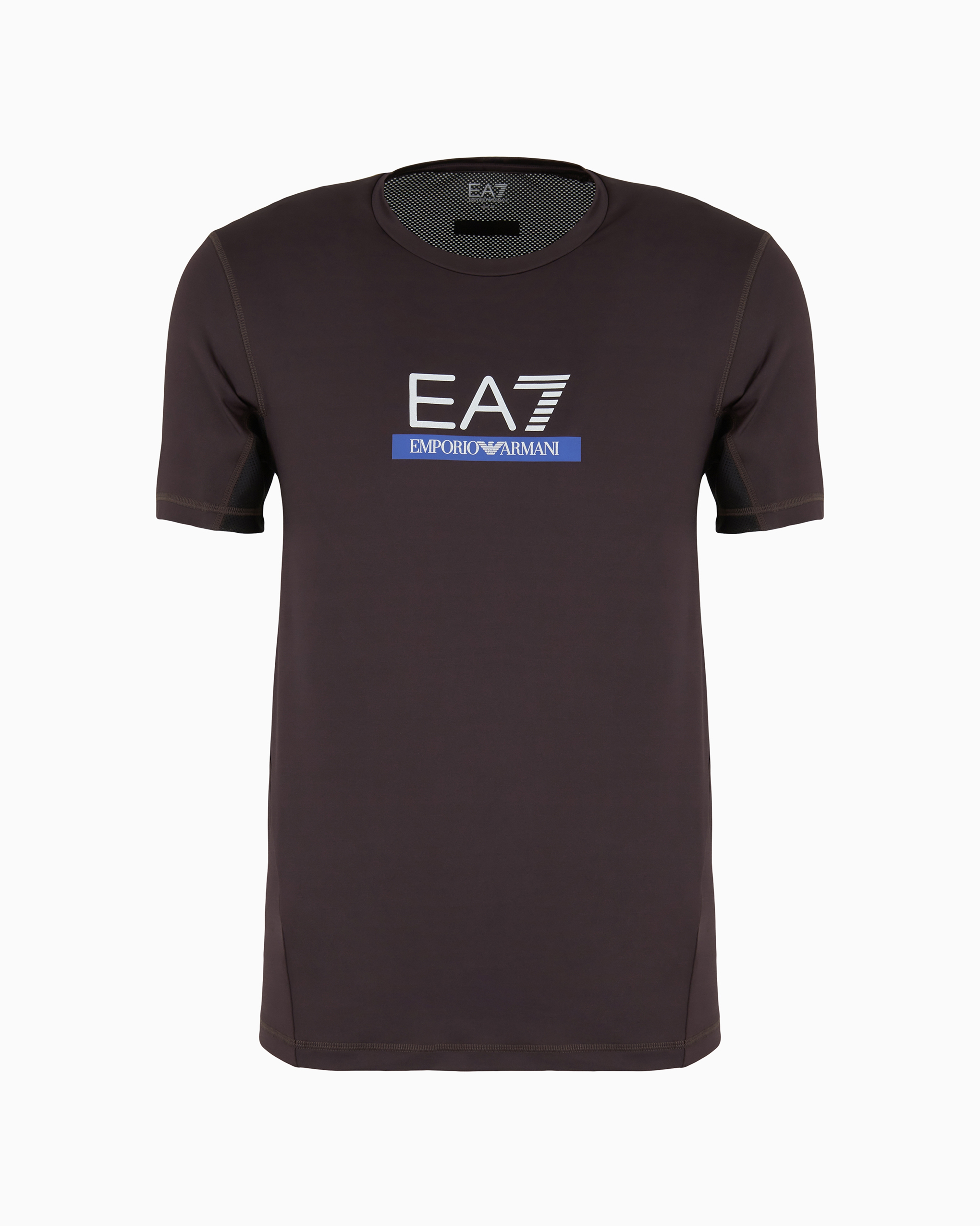 Shop Ea7 Dynamic Athlete Crew-neck T-shirt In Vigor7 Technical Fabric In Black