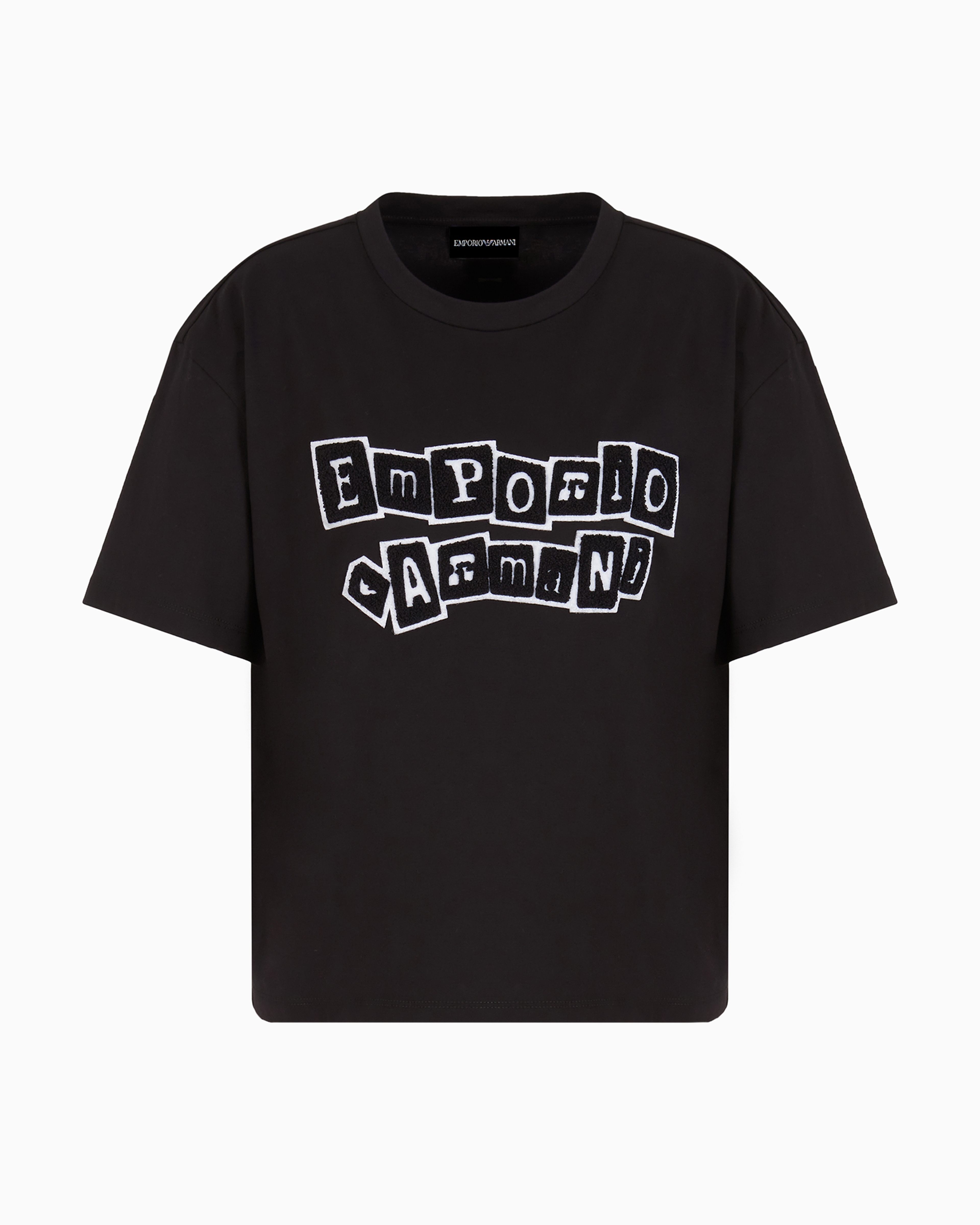 Emporio Armani Official Store Regular Fit T-shirts In Black