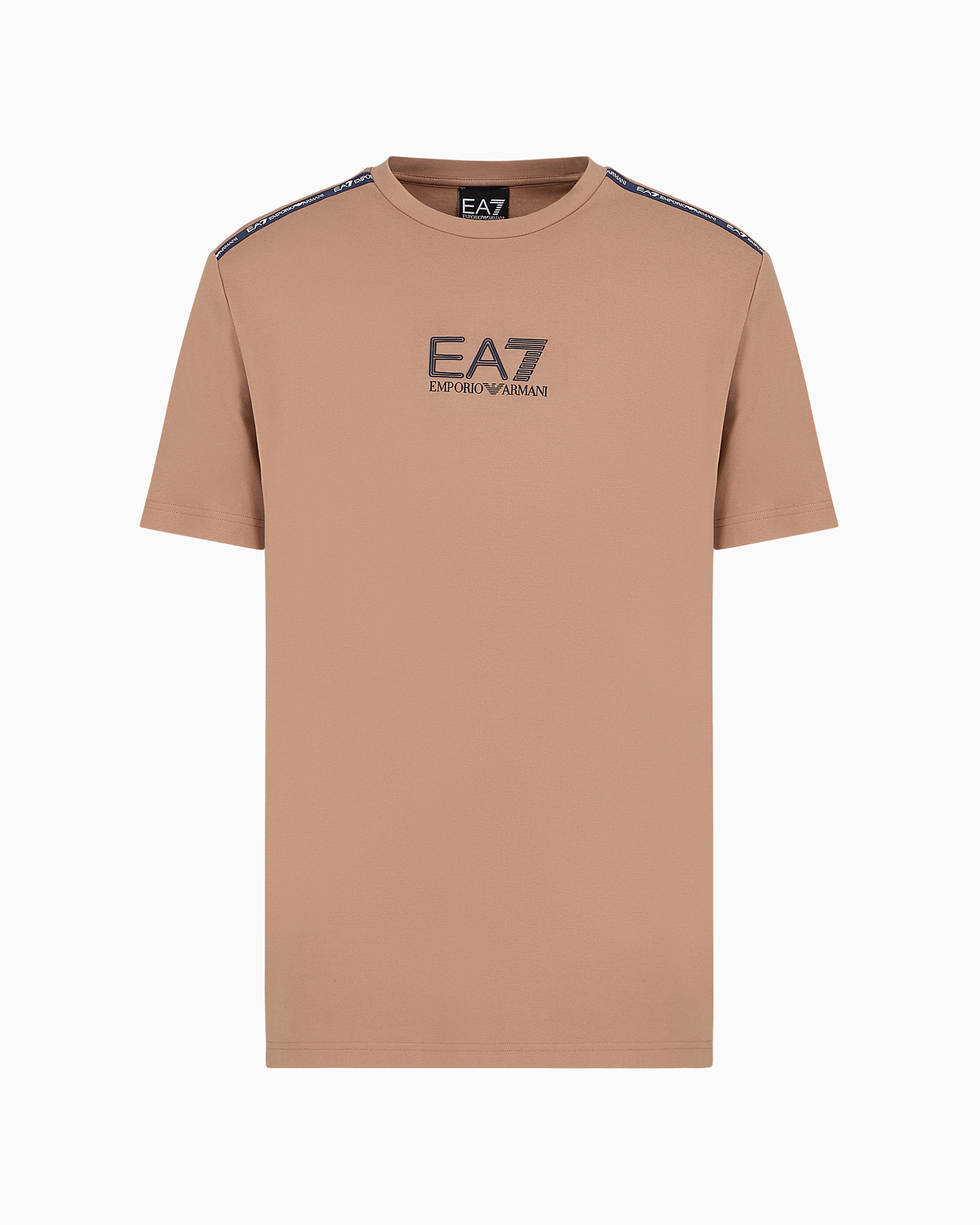 Logo Series crew-neck T-shirt in a stretch viscose blend | EA7