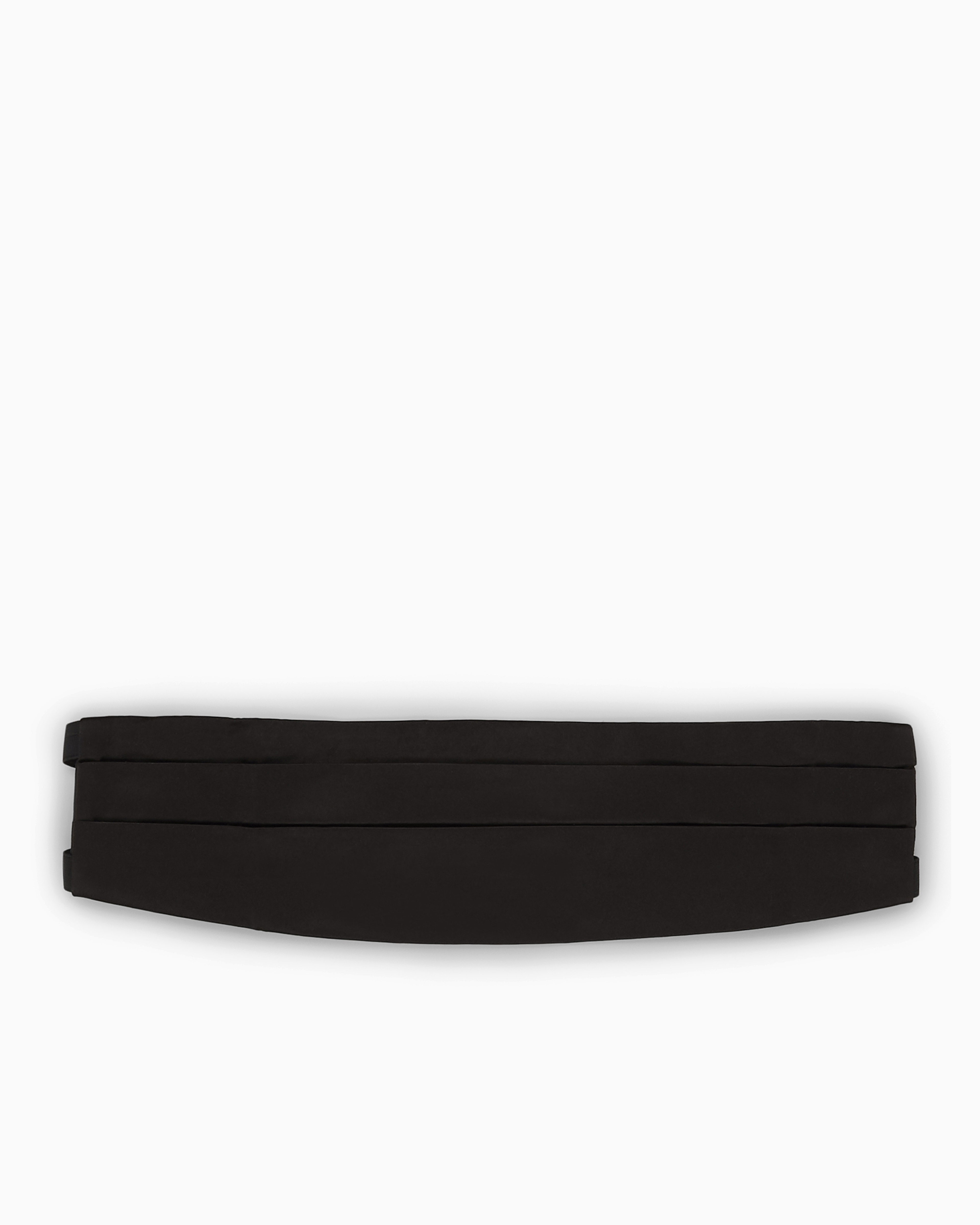 Giorgio Armani Official Store Silk-satin Tuxedo Cummerbund In Black