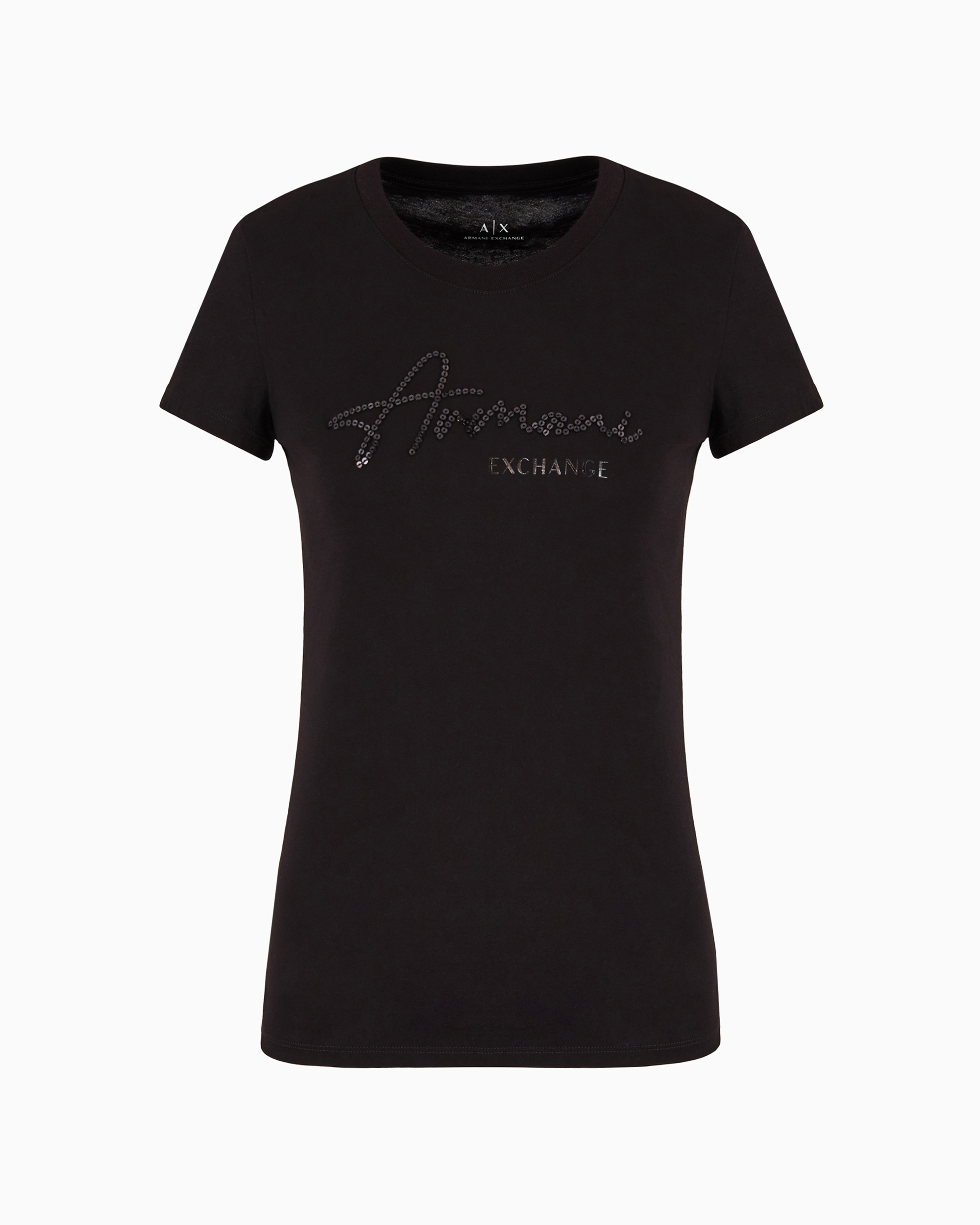 Armani Exchange Official Store Slim Fit T-shirts In Black