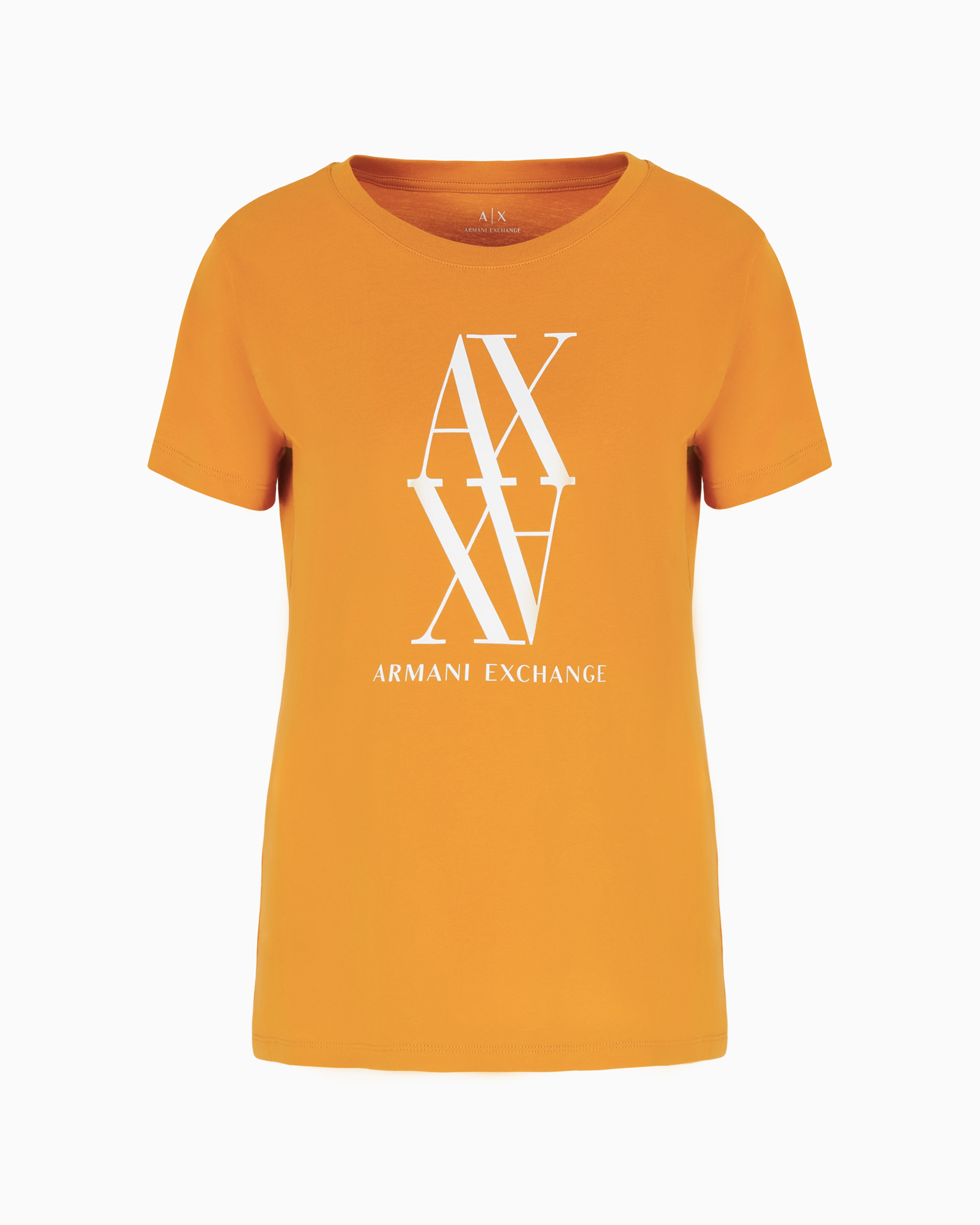 Armani Exchange Official Store Regular Fit T-shirts In Orange