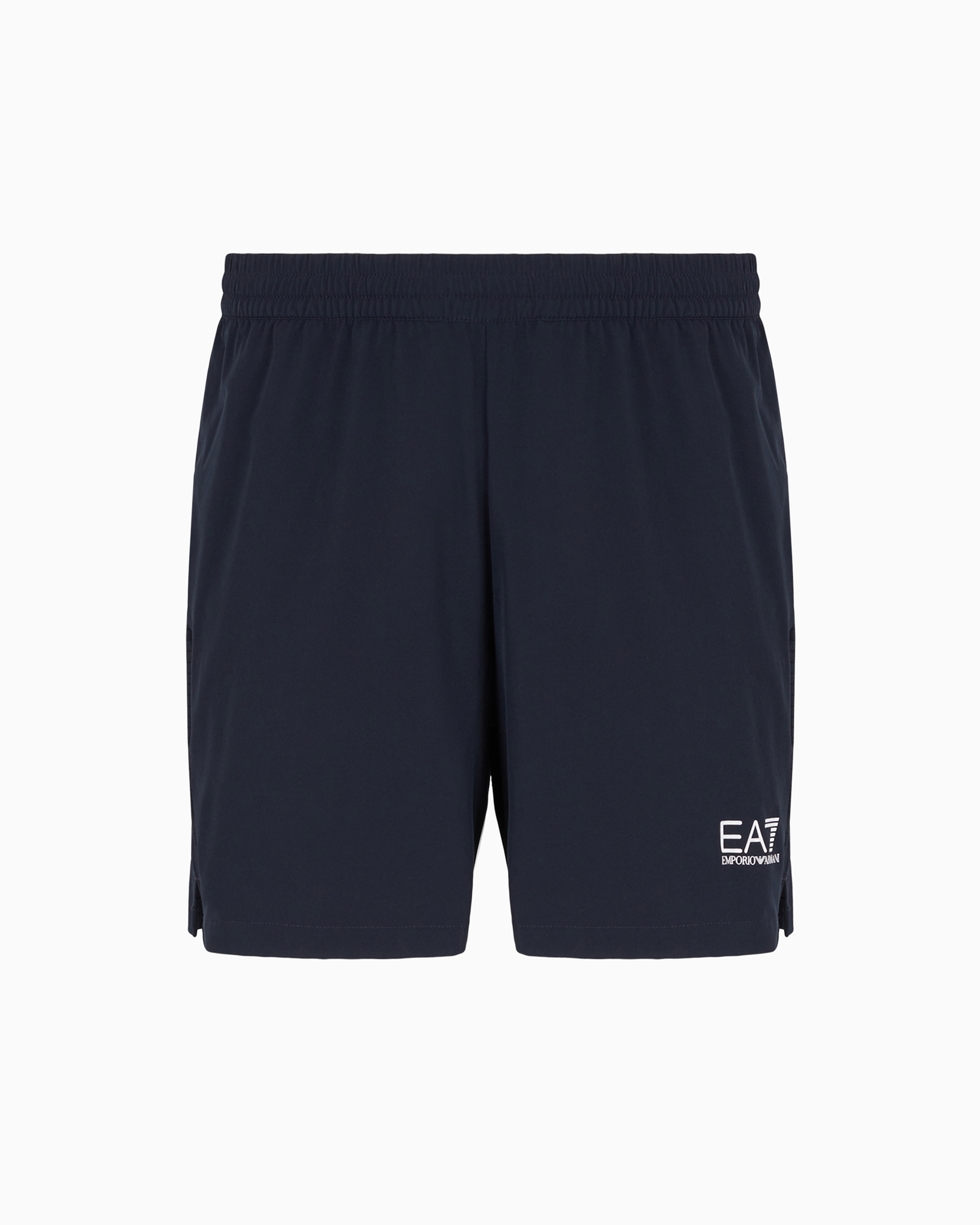 Ea7 Official Store Tennis Pro Shorts In Ventus7 Technical Fabric In Navy Blue