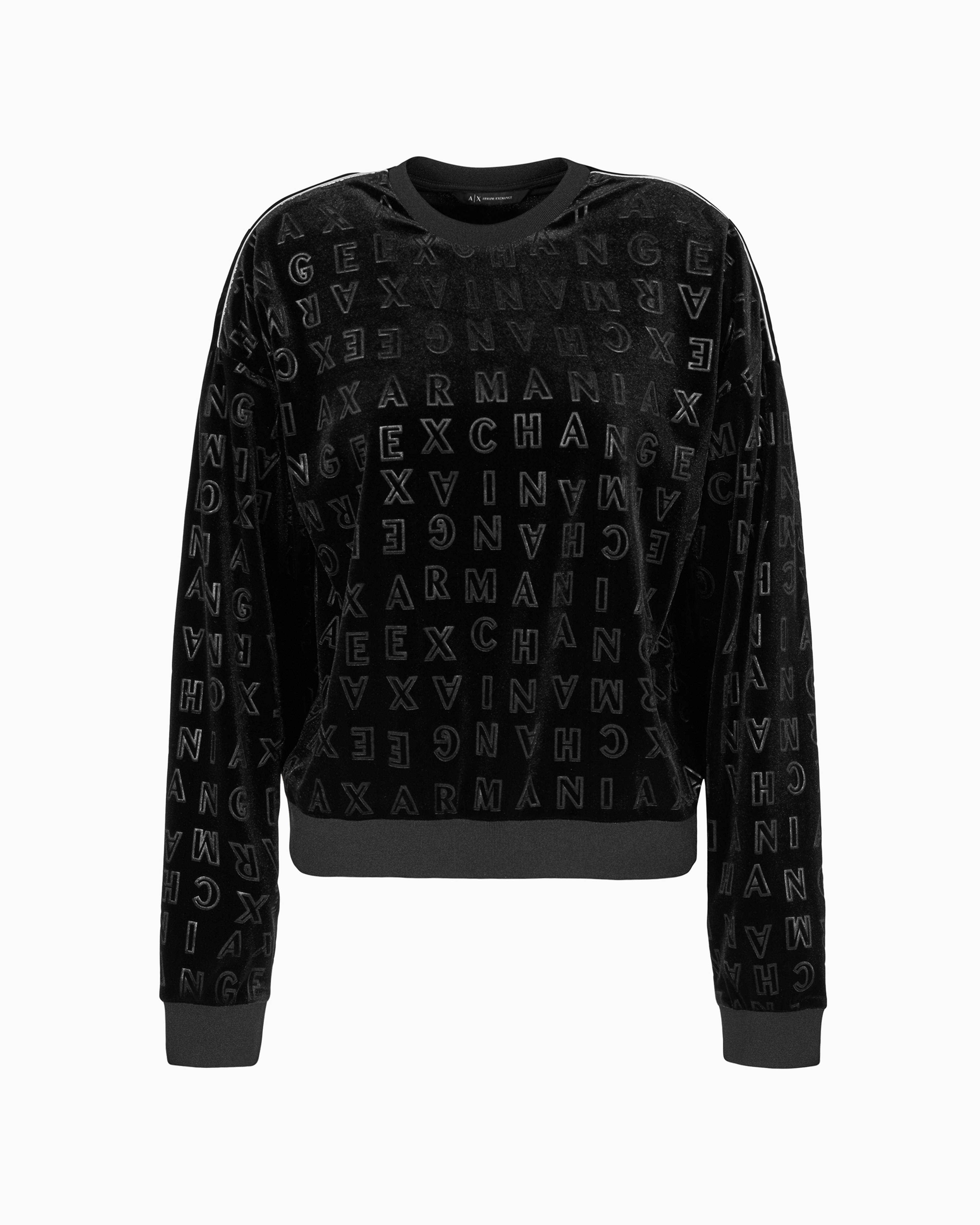 Armani Exchange Official Store Sweatshirts Without Hood In Black Logo