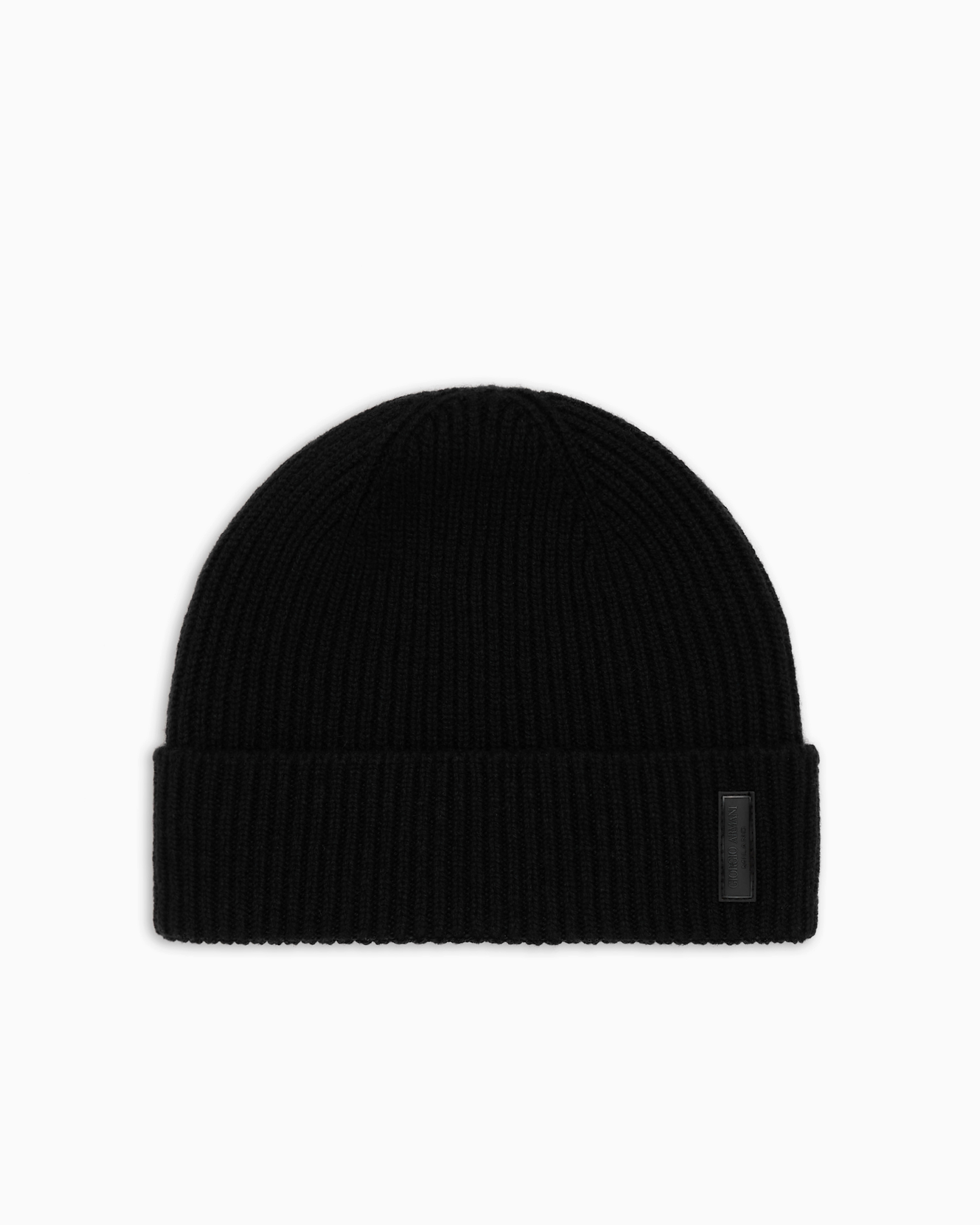 Giorgio Armani Cashmere Beanie In Black