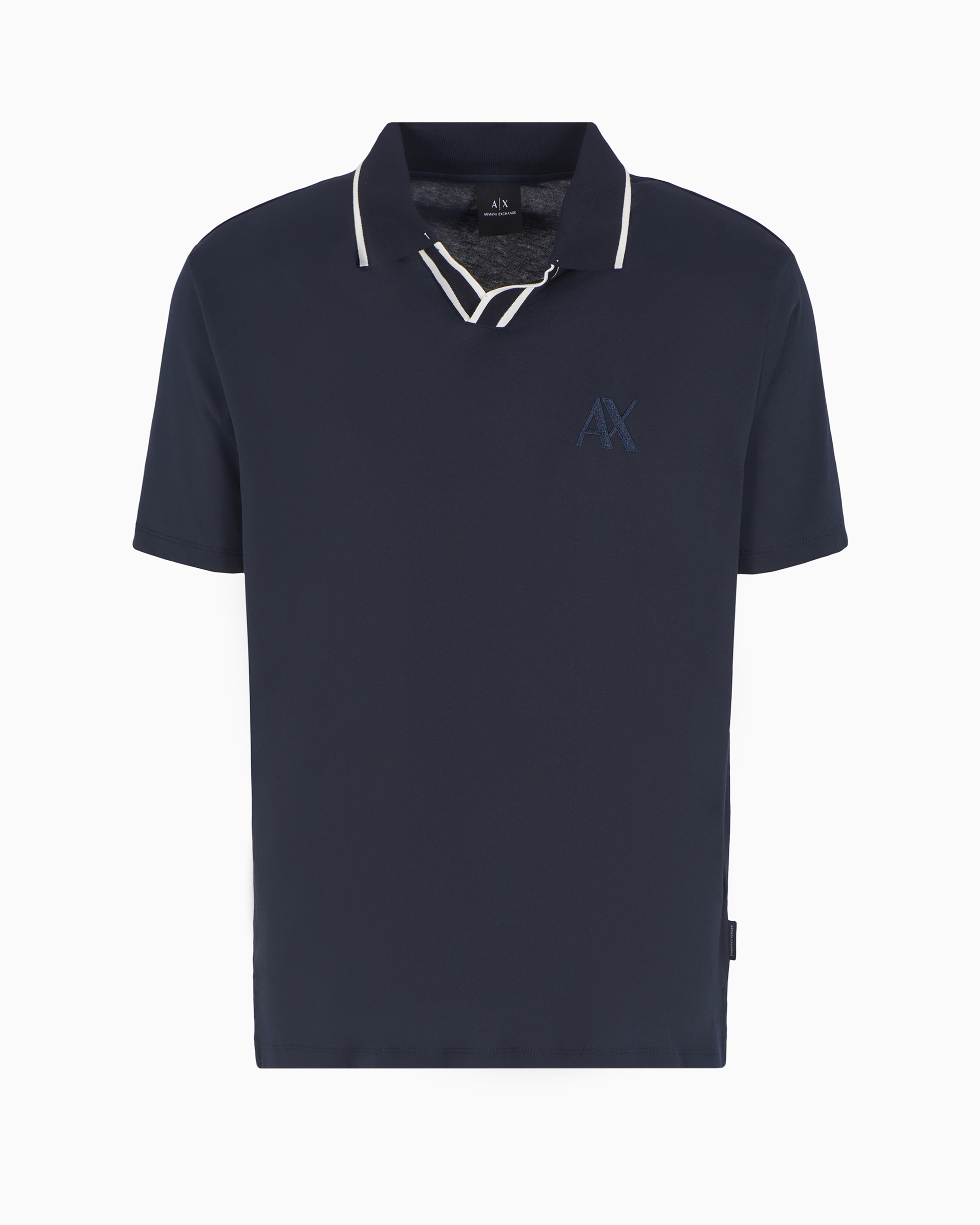 Armani Exchange Official Store Polo Shirts In Navy Blue