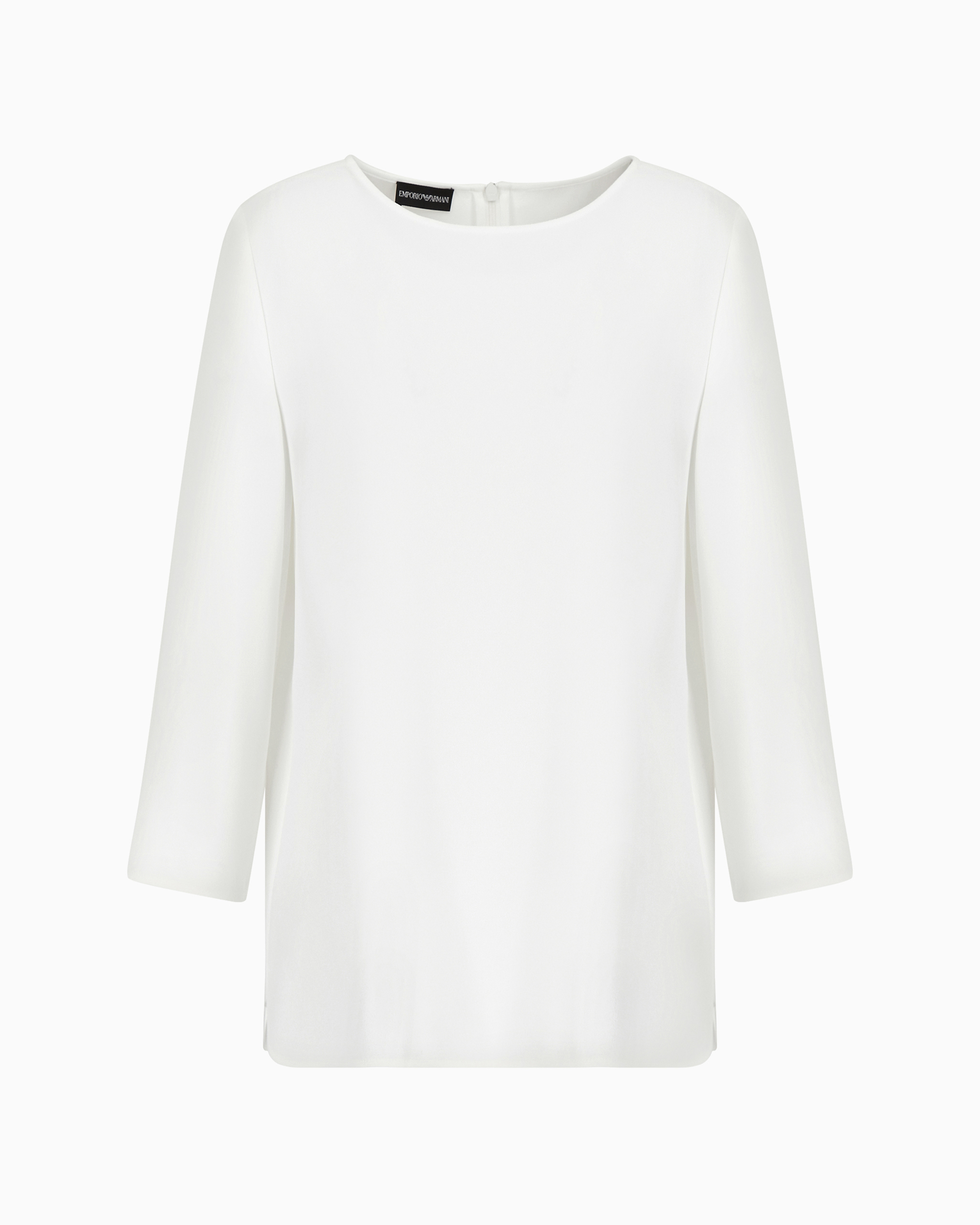 Emporio Armani Crewneck Blouse In White
