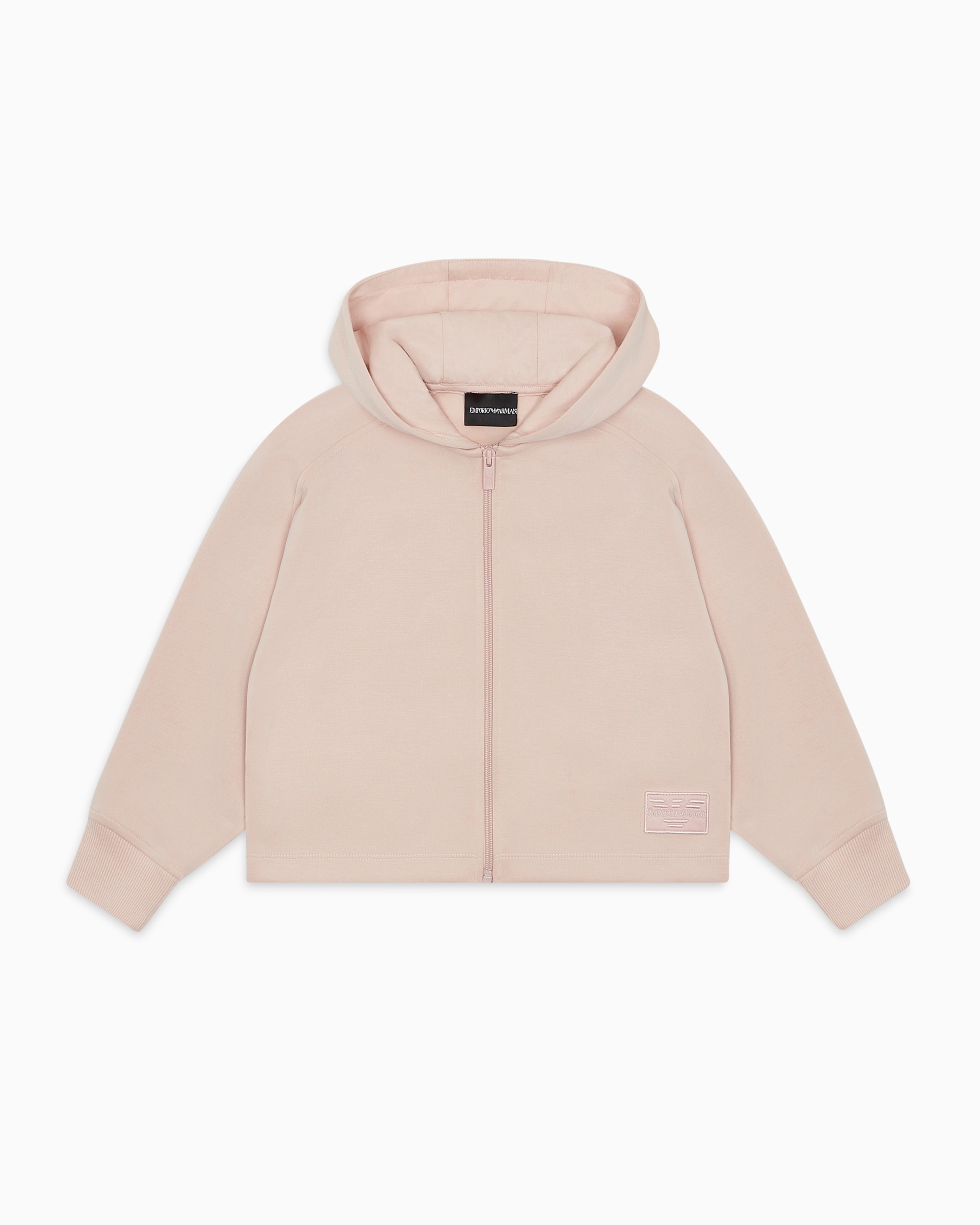 Emporio Armani Official Store Zip-up Sweatshirts In Pink