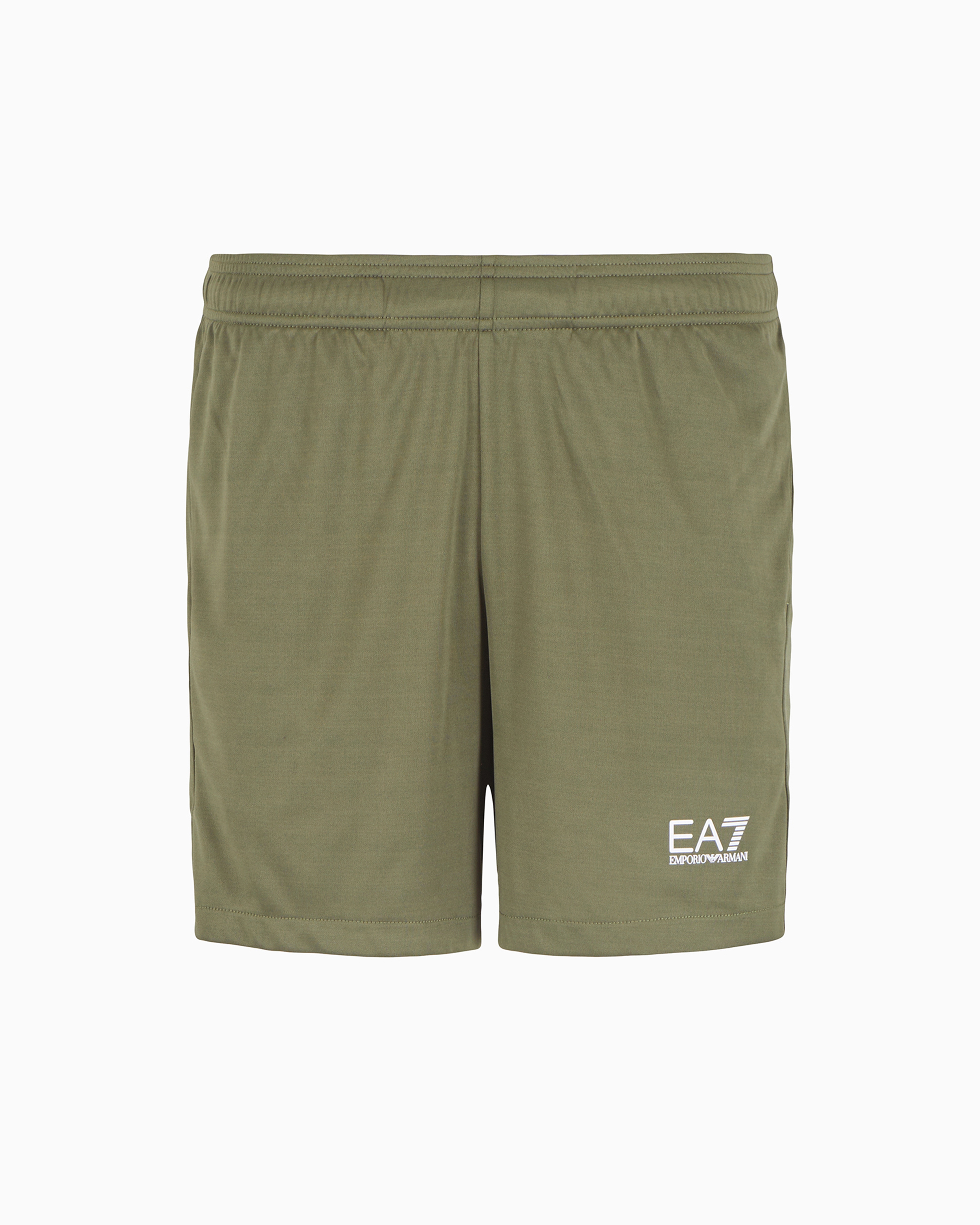 Ea7 Official Store Tennis Pro Shorts In Ventus7 Technical Fabric In Military Green