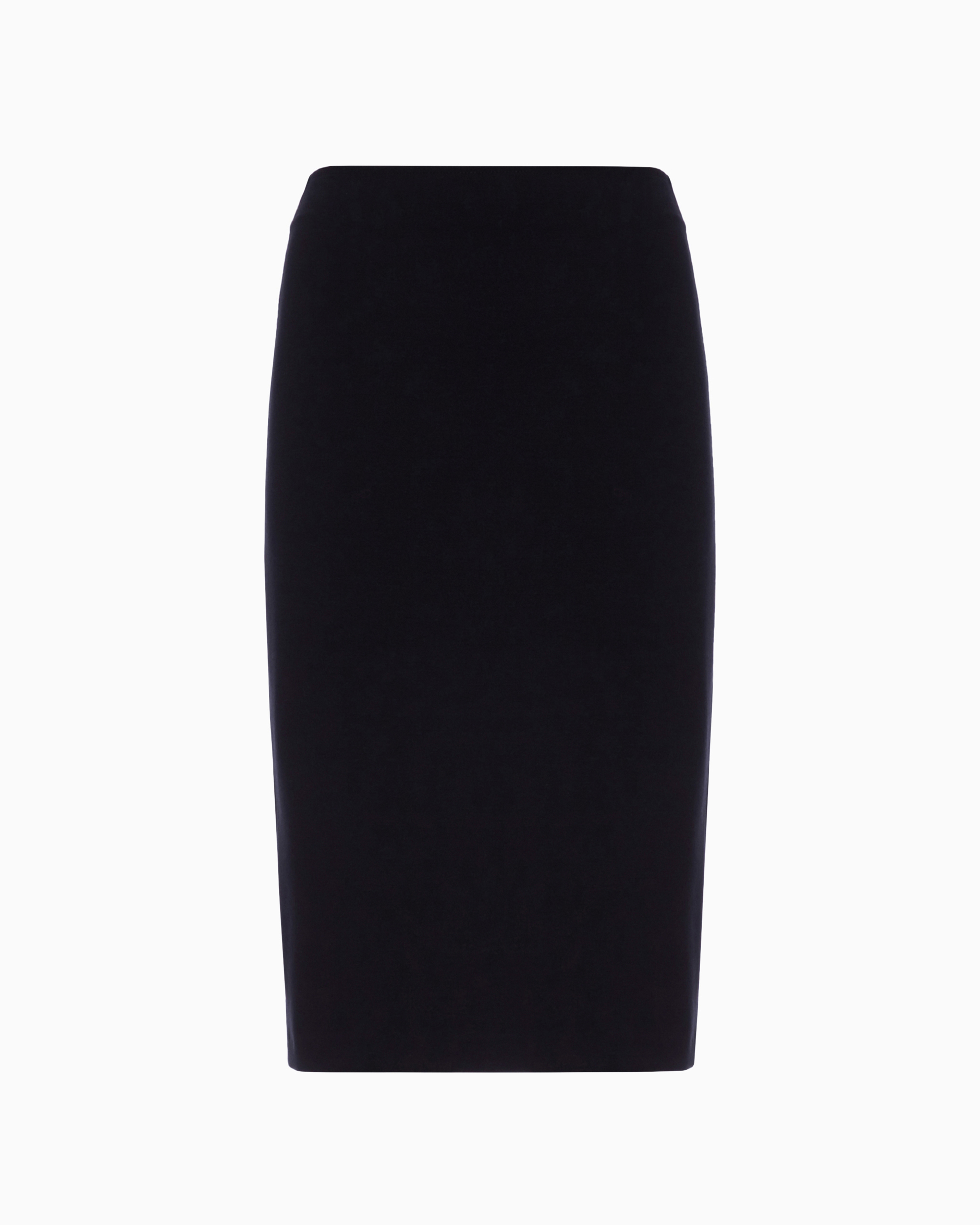 Emporio Armani Official Store Milano-stitch Pencil Skirt In Black