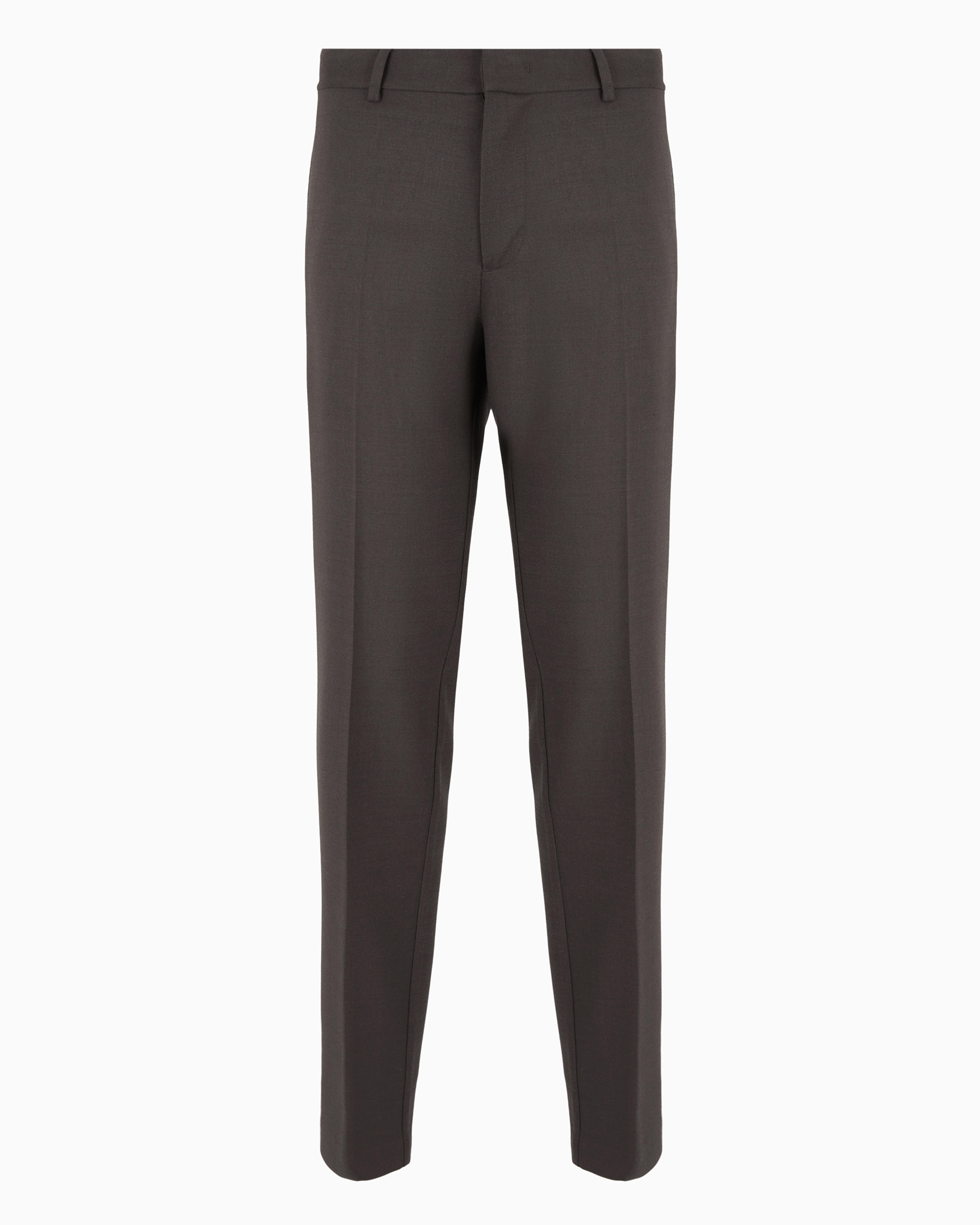 Emporio Armani Classic Trousers In Brown