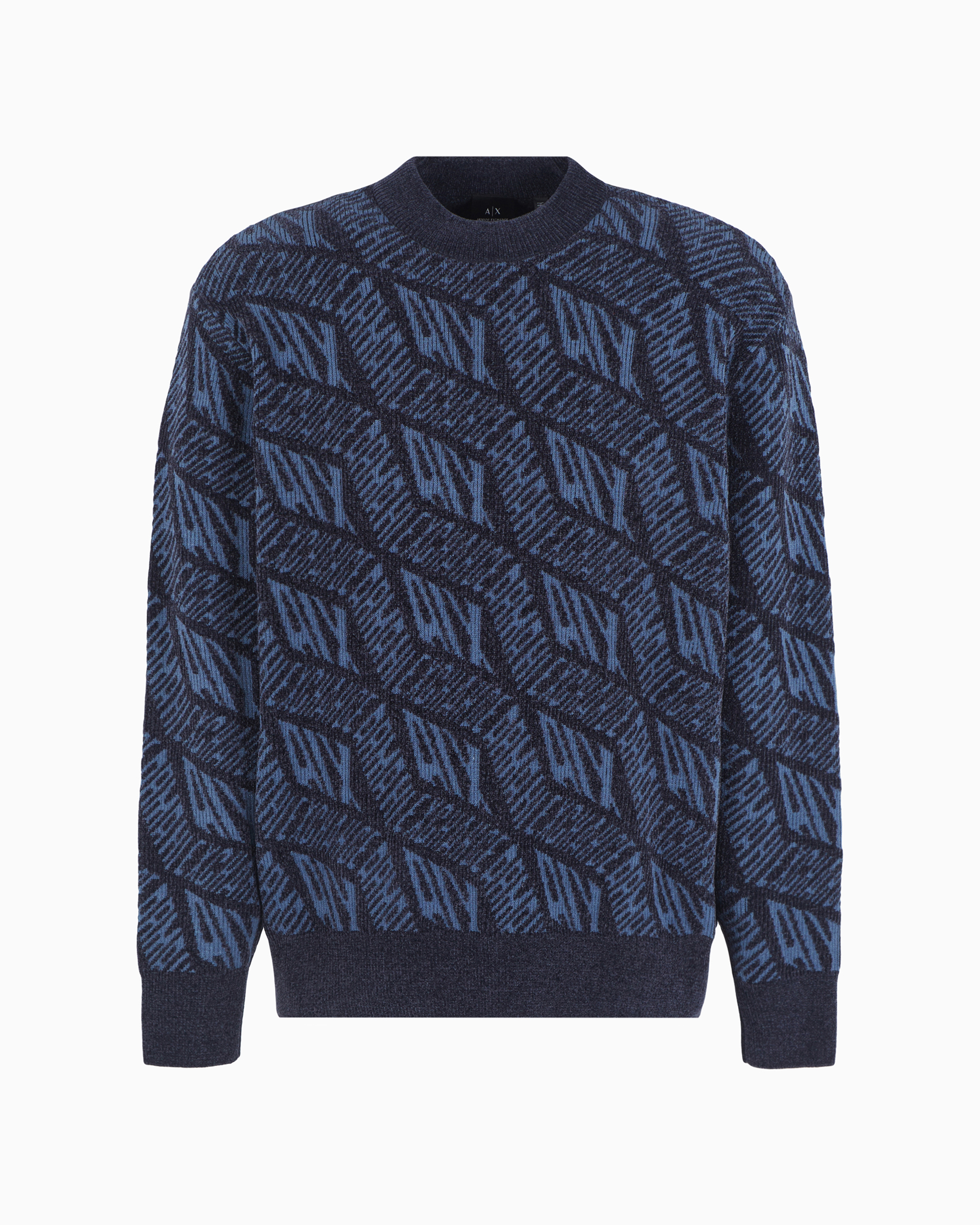 Armani Exchange Official Store Sweaters In Blue Logo