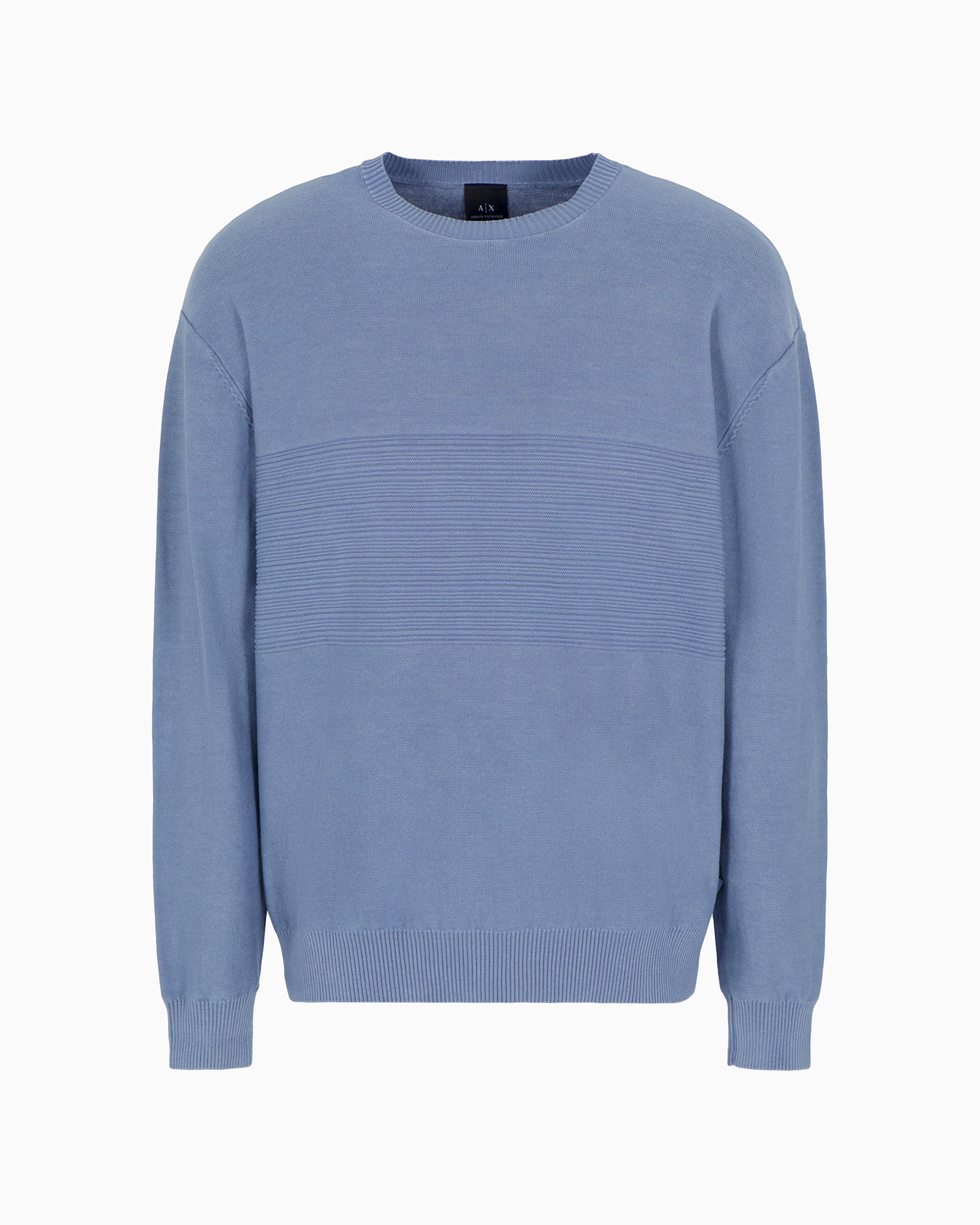 Armani Exchange Official Store Sweaters In Azure