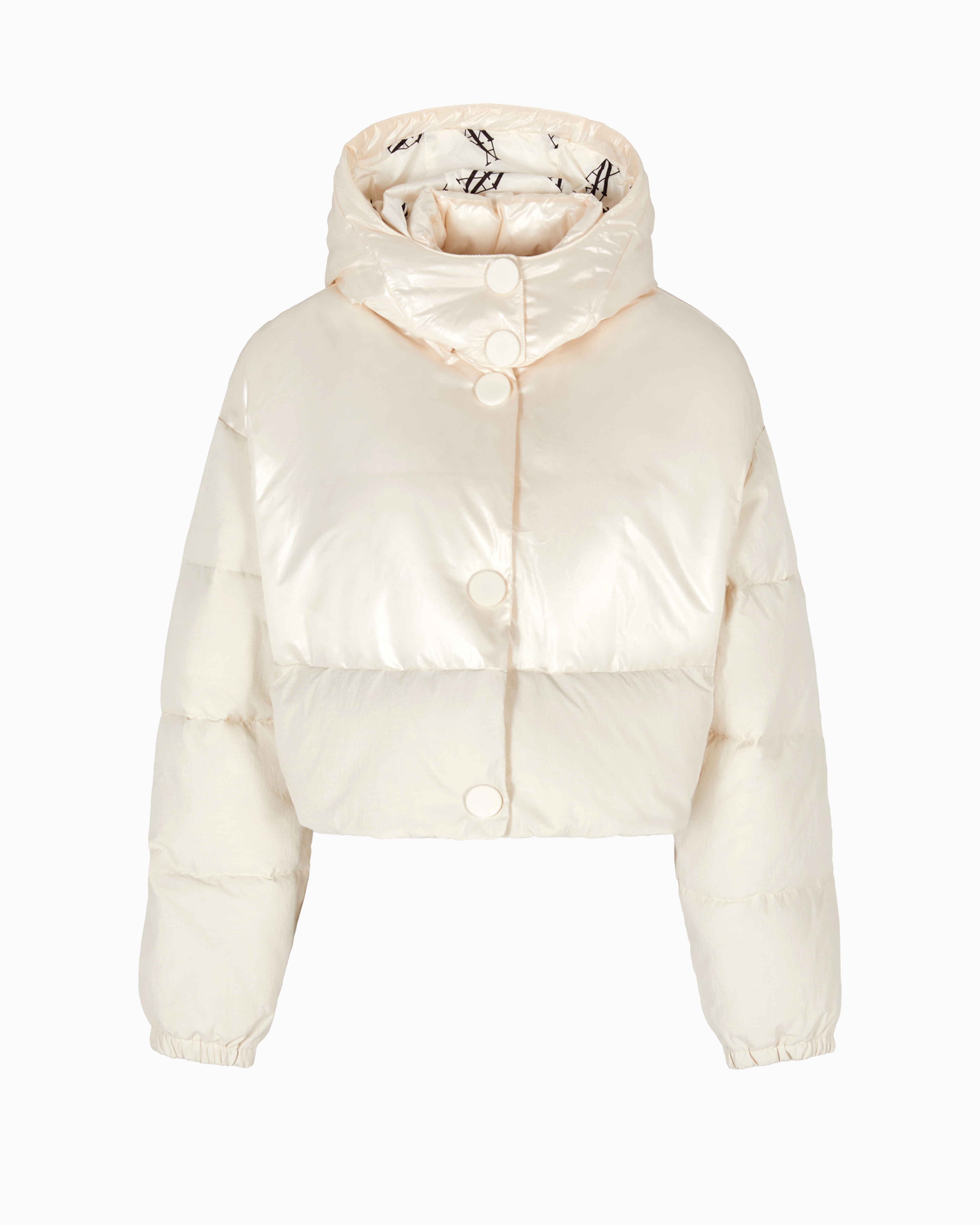 Armani Exchange Official Store Puffer Jackets In White