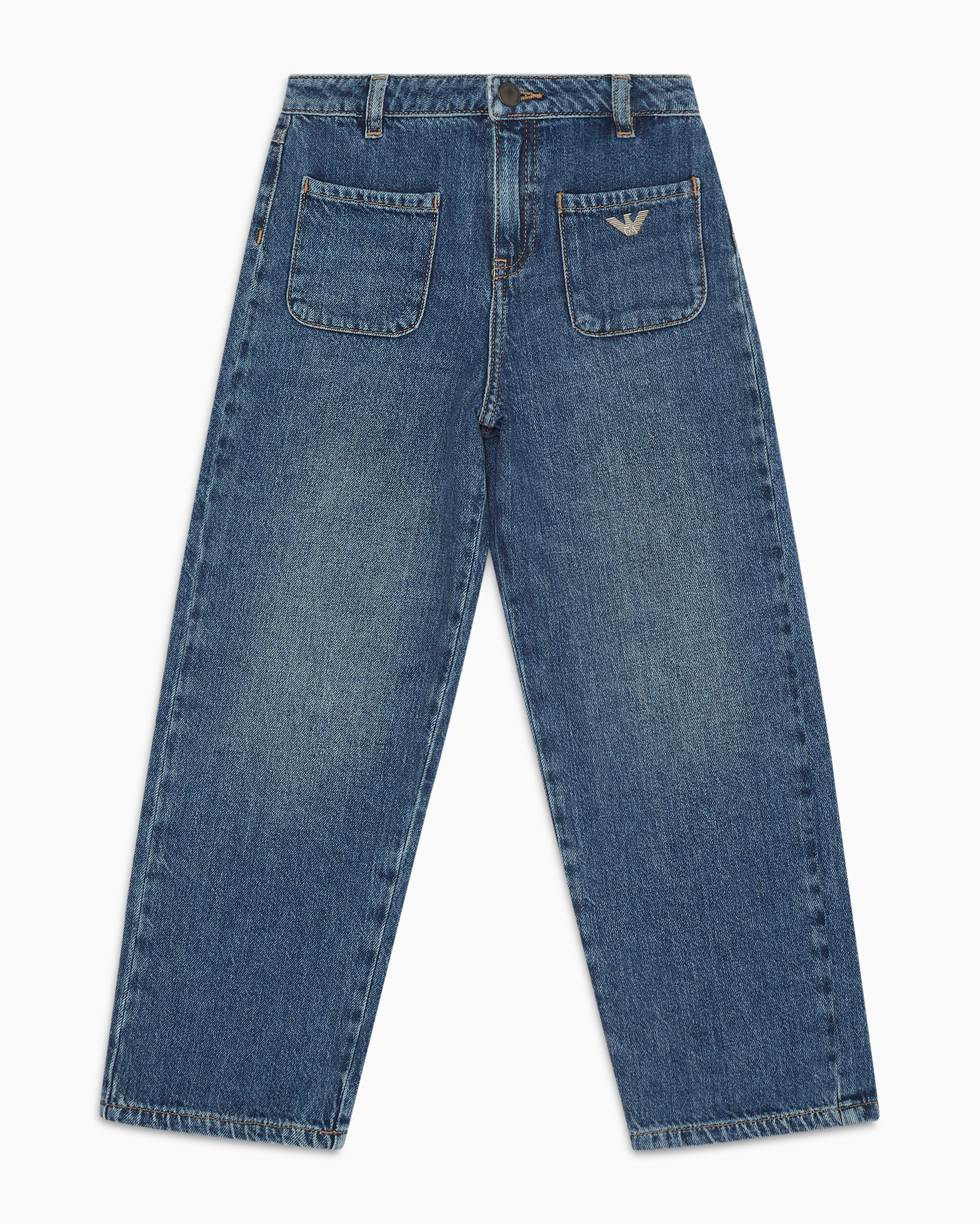 Emporio Armani Official Store Jeans In Bleu Moyen