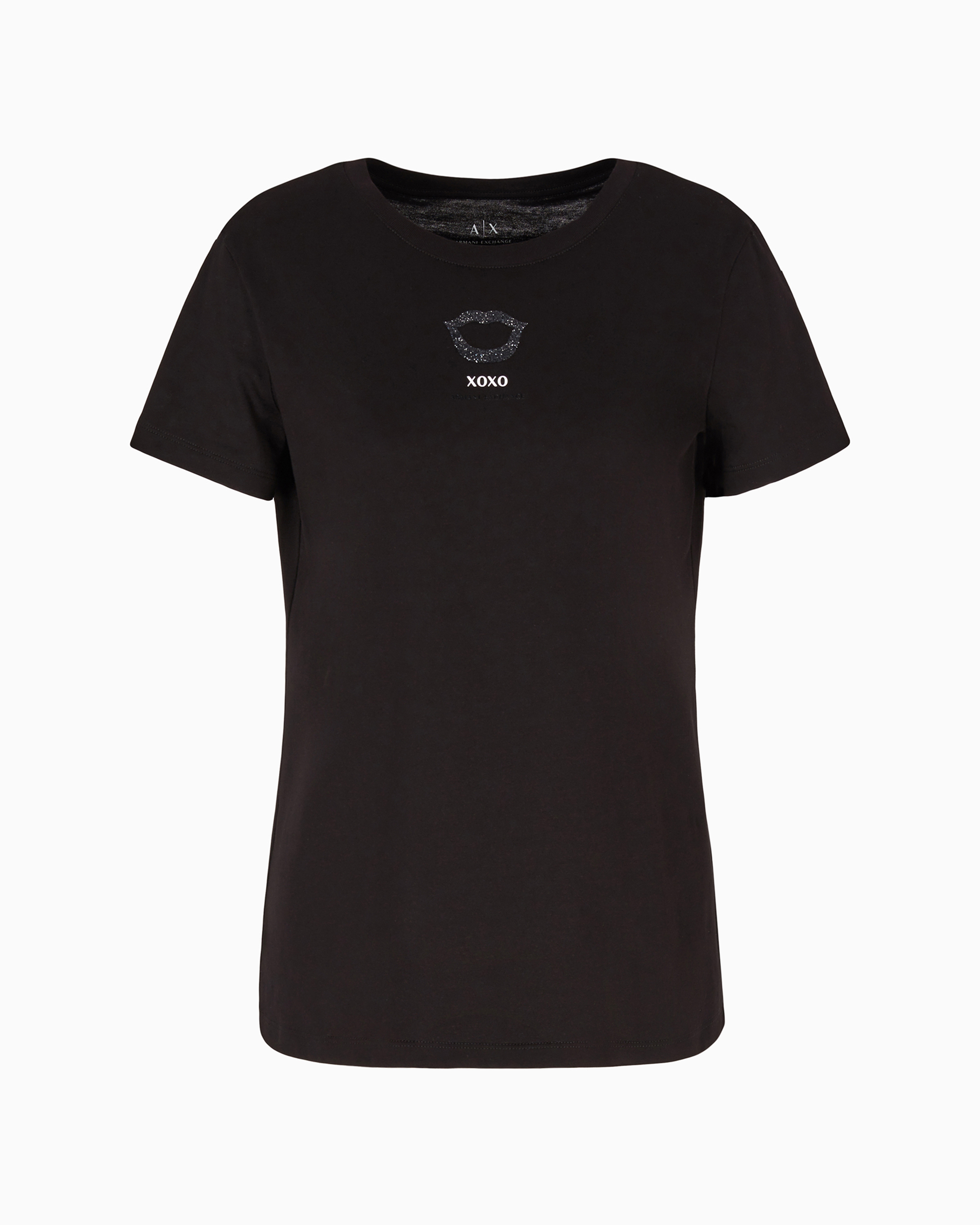 Armani Exchange Official Store Regular Fit T-shirts In Black