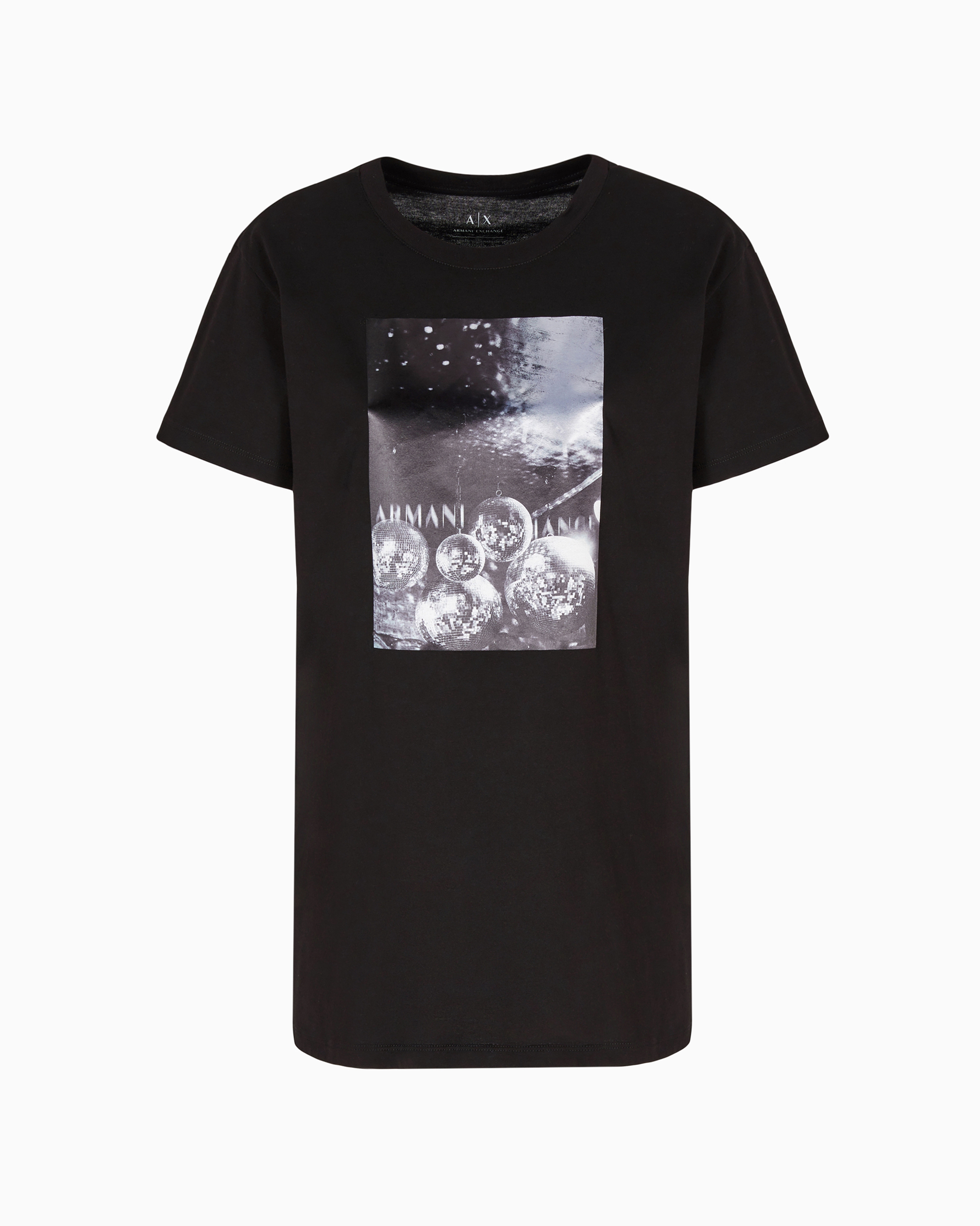 Armani Exchange Official Store Relaxed Fit T-shirts In Black