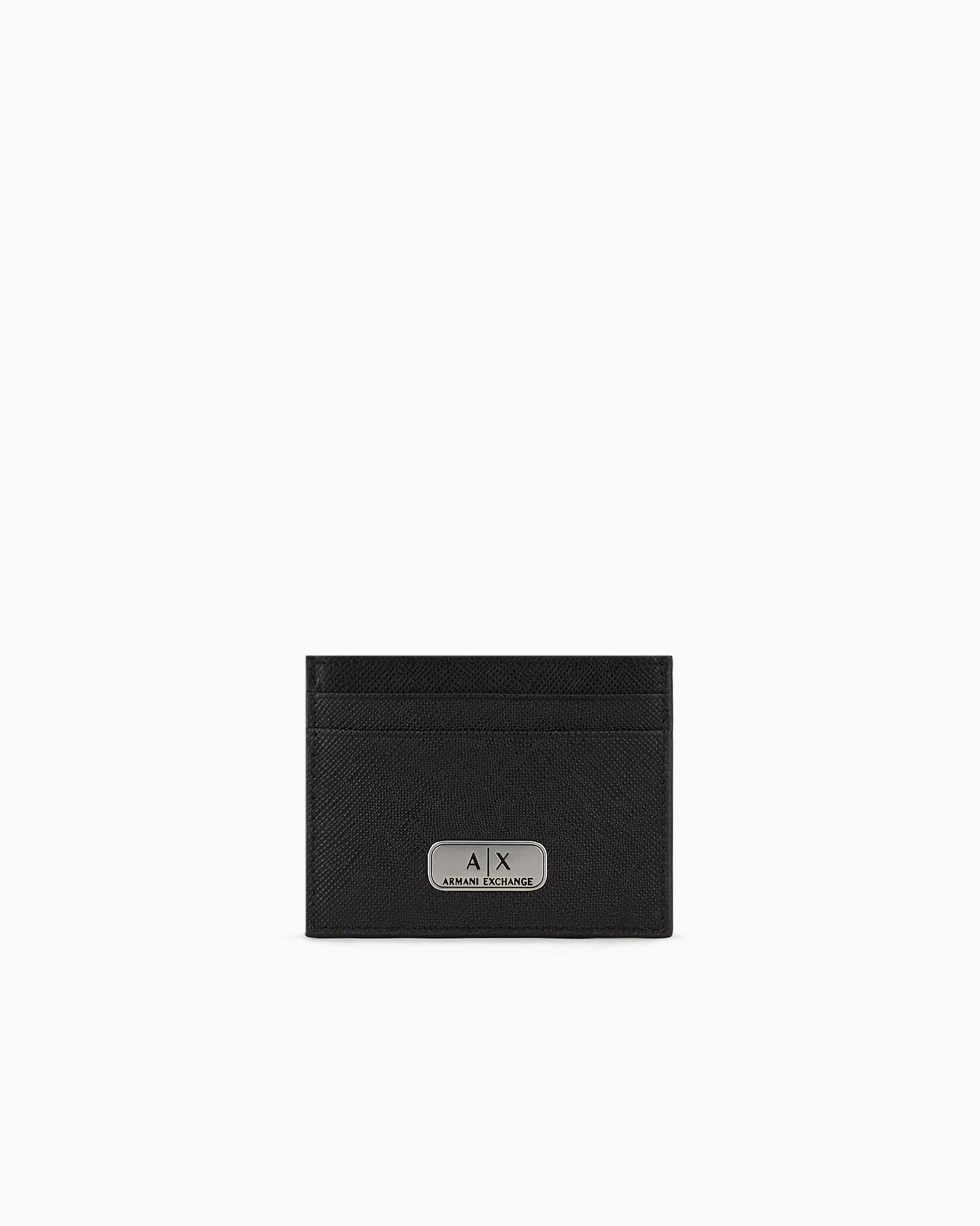 ARMANI EXCHANGE LEATHER CARD HOLDER 