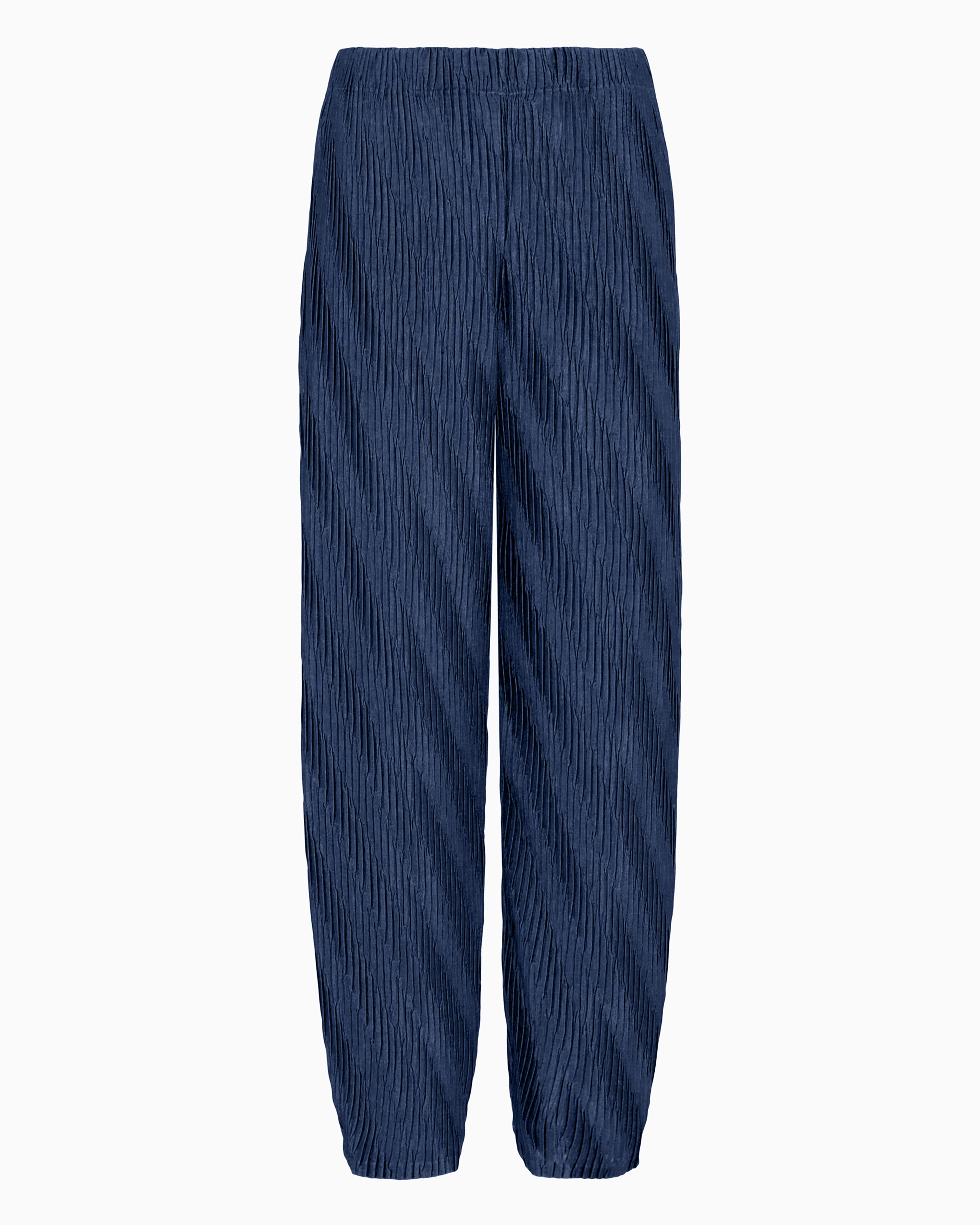 Giorgio Armani High-waist Pleated Trousers In Blue